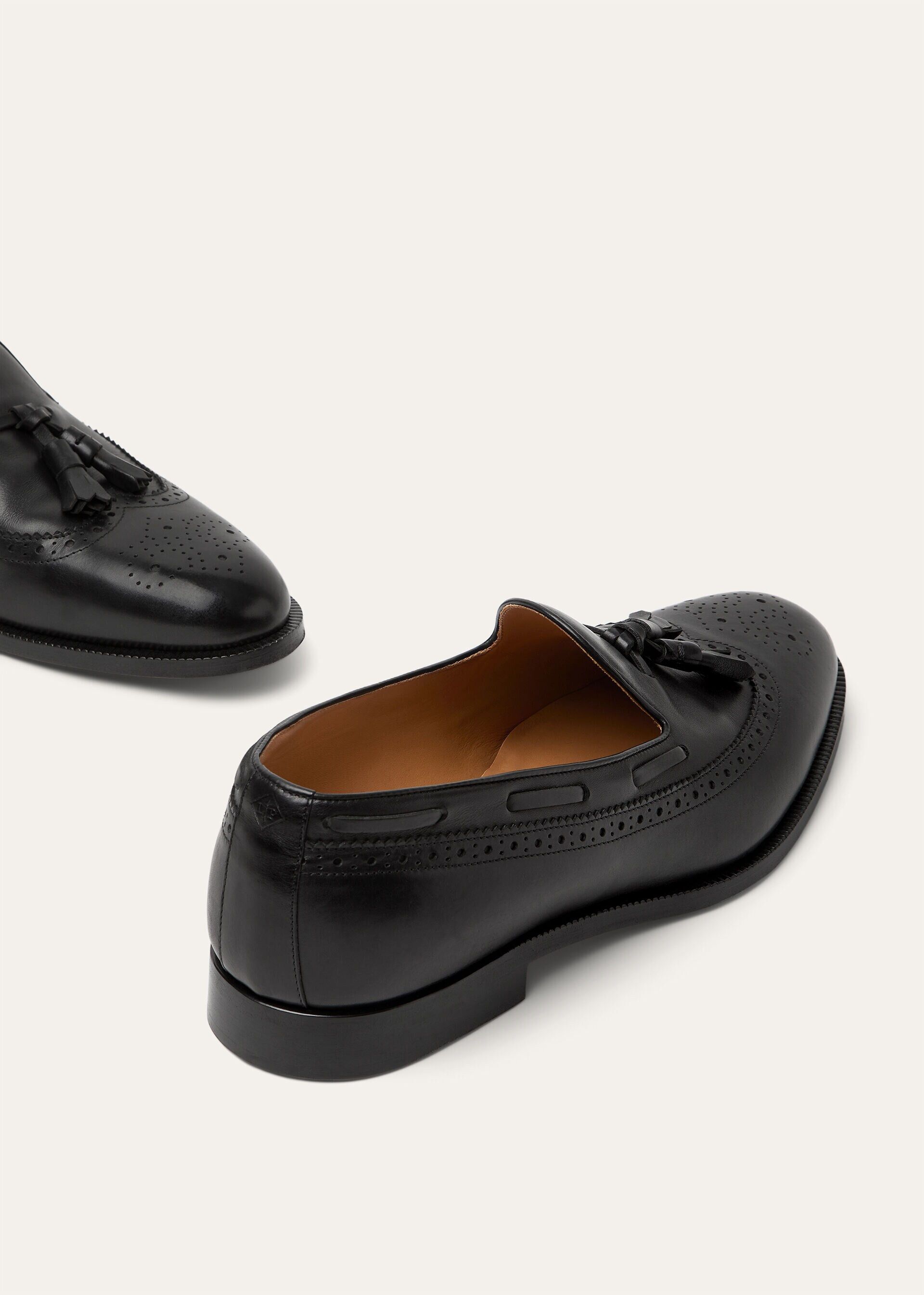 Loro Piana os11x0226 FAQ5603 Serge Walk Loafers in Black Size US 9 / EU 42 - 6 Thumbnail
