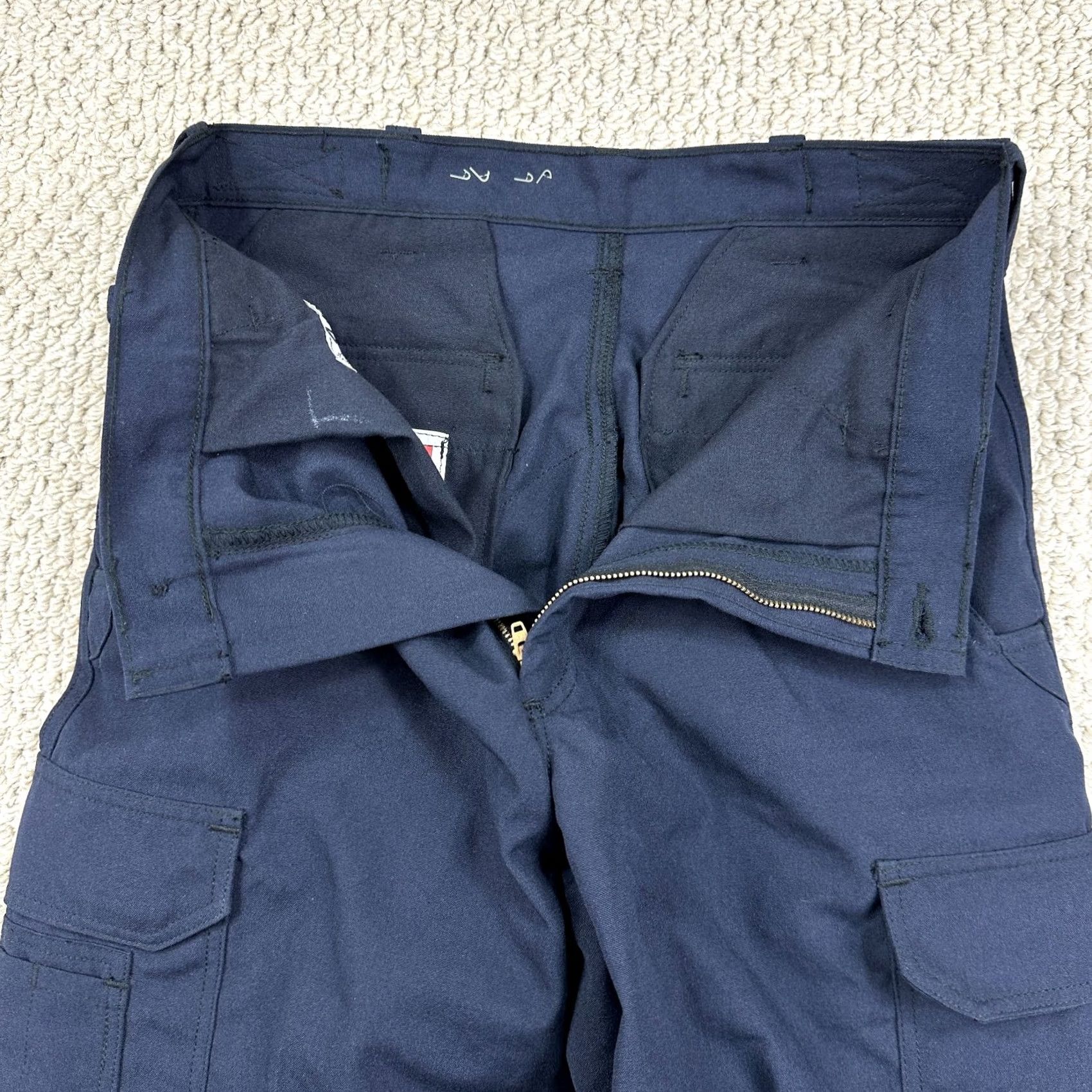 Vintage Lion BDU Nomex Pants Men 32x32 Navy Blue Cargo Workwear Size US 32 / EU 48 - 3 Thumbnail