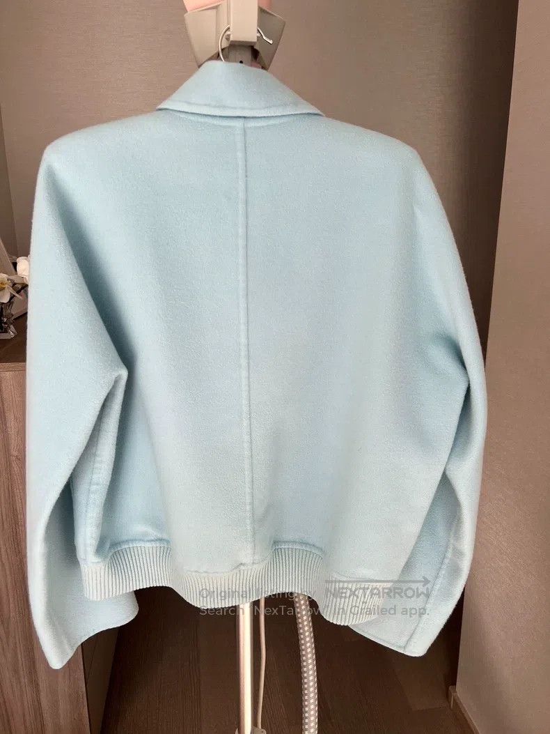 Hermes Hermes Jacquard Zip-Up Jacket, baby blue Size XS / US 0-2 / IT 36-38 - 2 Thumbnail