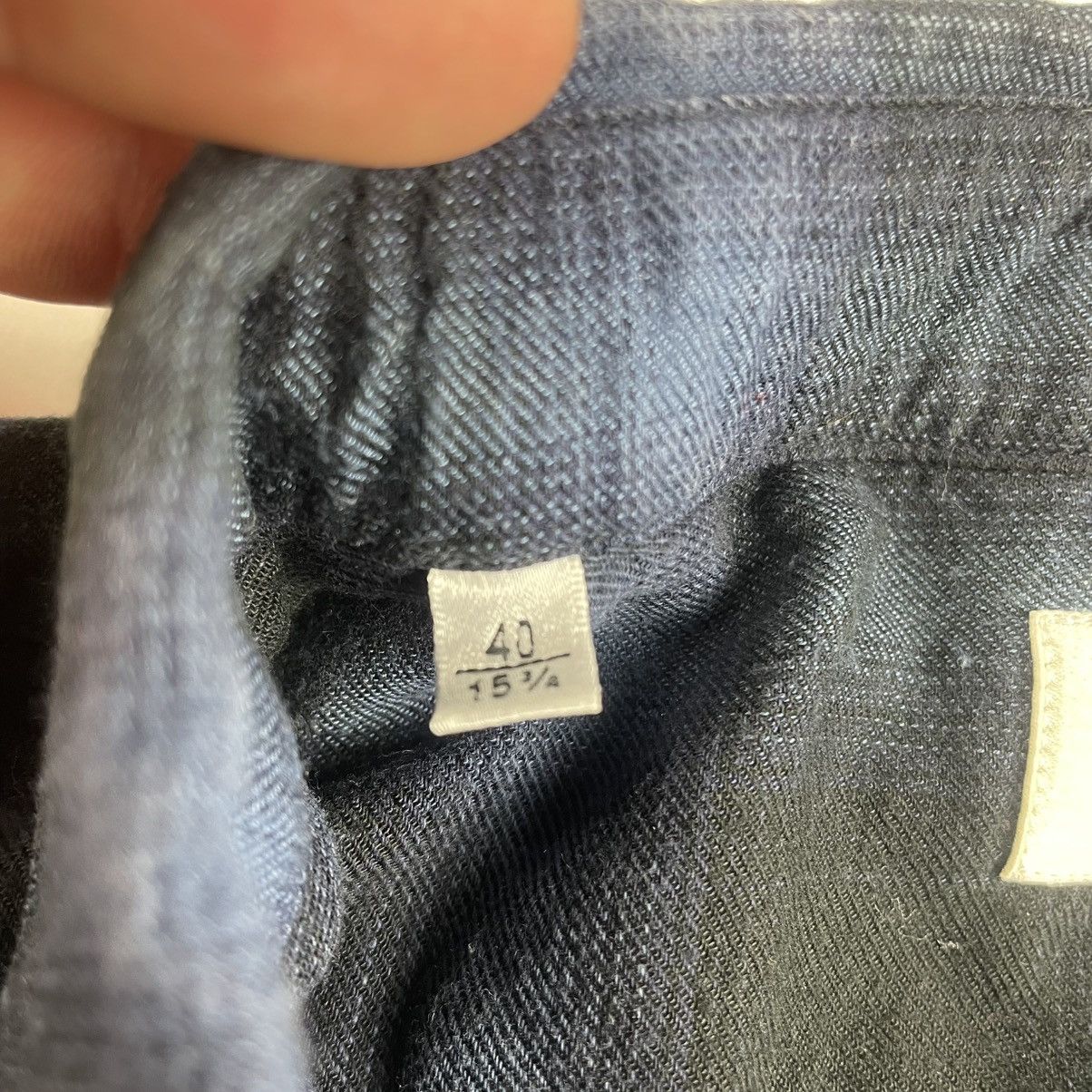 Saint Laurent Paris Saint Laurent Paris Hedi Silmane Blue Shadow Plaid Shirt 40 Size US M / EU 48-50 / 2 - 8 Thumbnail