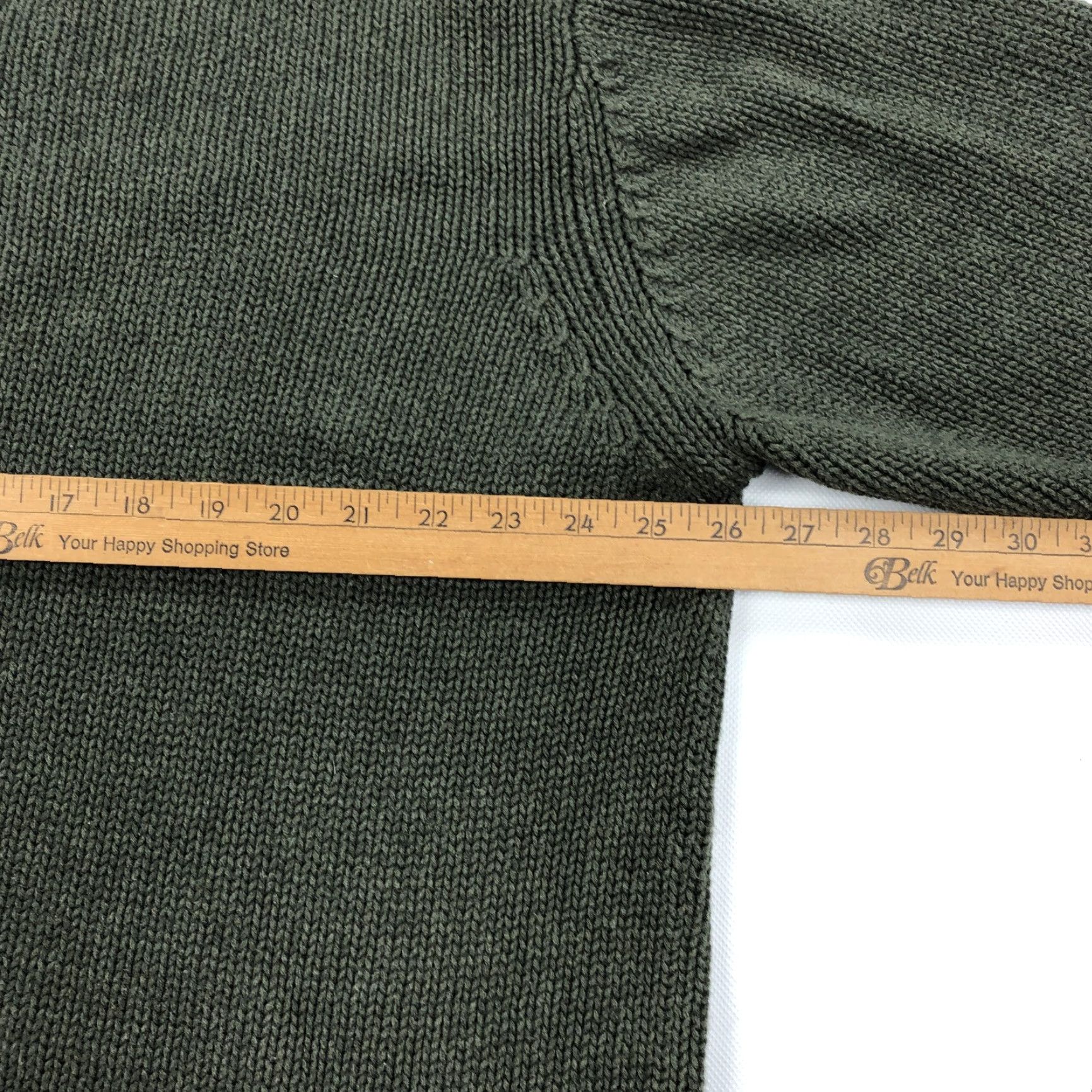 Eddie Bauer VINTAGE Eddie Bauer Men’s 2XL Olive Green Crew Neck Heavy Knit Sweater Size US XXL / EU 58 / 5 - 5 Thumbnail