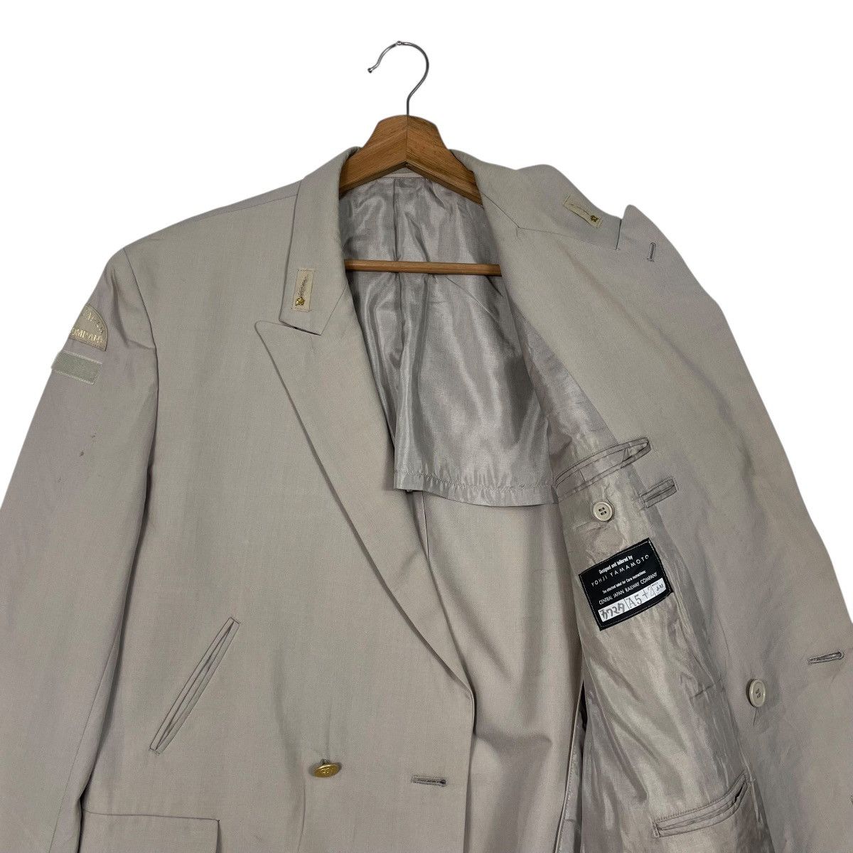 Yohji Yamamoto Vintage Yohji Yamamoto Double Breasted Wool Jacket Size US M / EU 48-50 / 2 - 10 Thumbnail
