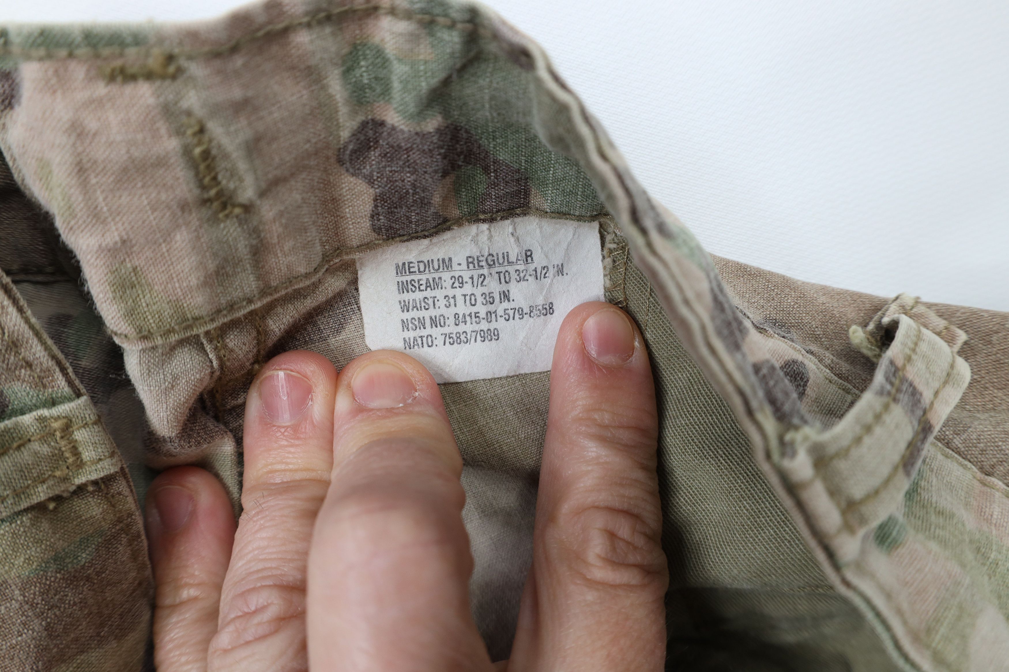 Vintage Vintage Camouflage Army Combat Cargo Pants Trousers USA Size US 34 / EU 50 - 6 Thumbnail