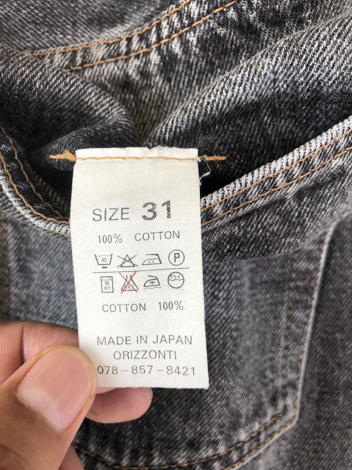 Denime Denime Orizzonti Distressed Jeans Selvedge Denim Size US 30 / EU 46 - 21 Thumbnail