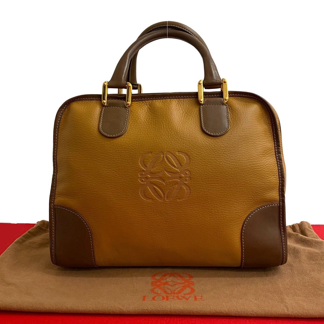 Loewe Loewe Handbag Brown Leather Size ONE SIZE - 1 Thumbnail