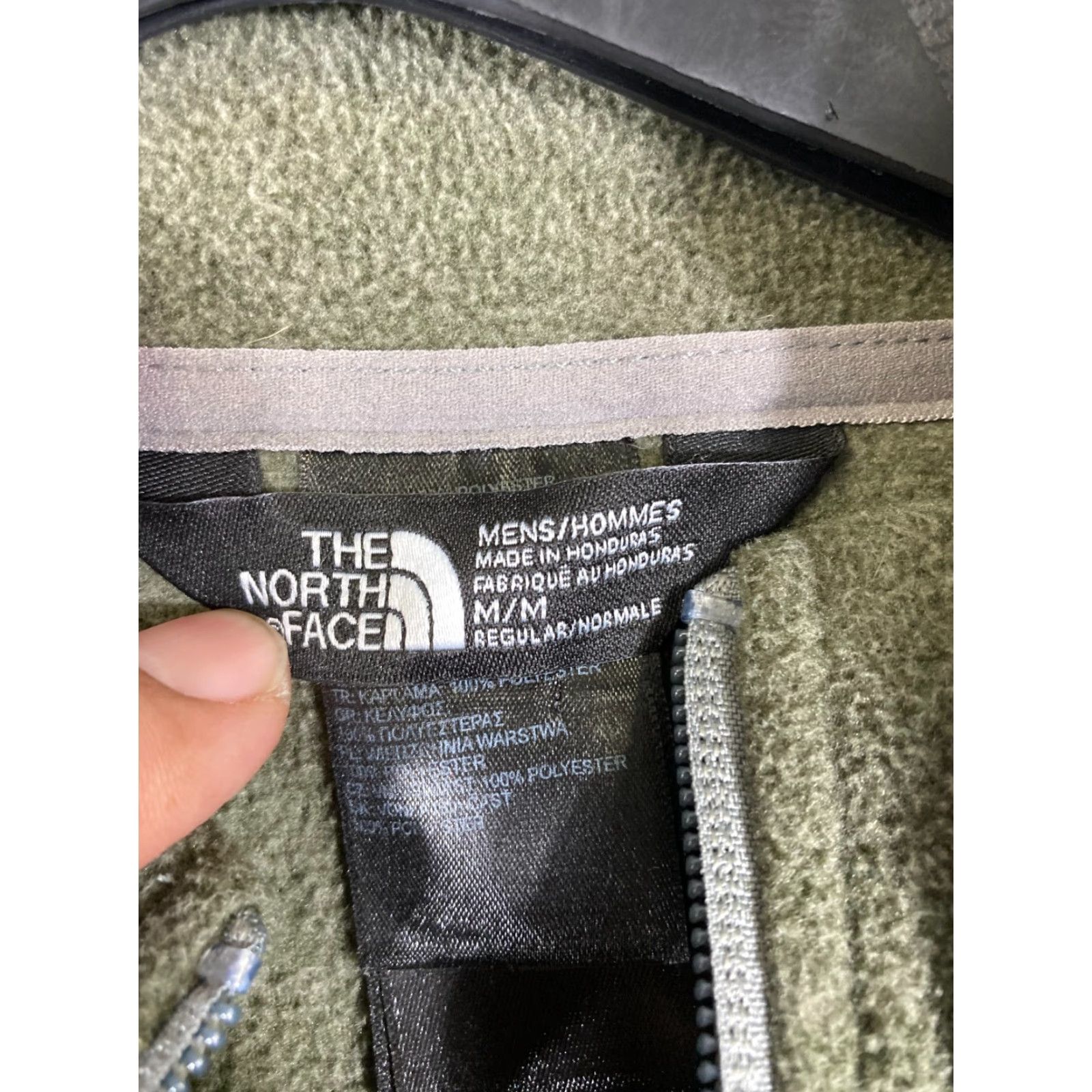 The North Face The North Face Jacket Mens M Heather Green Fleece Full Zip Stand-Up Logo Size US M / EU 48-50 / 2 - 6 Thumbnail