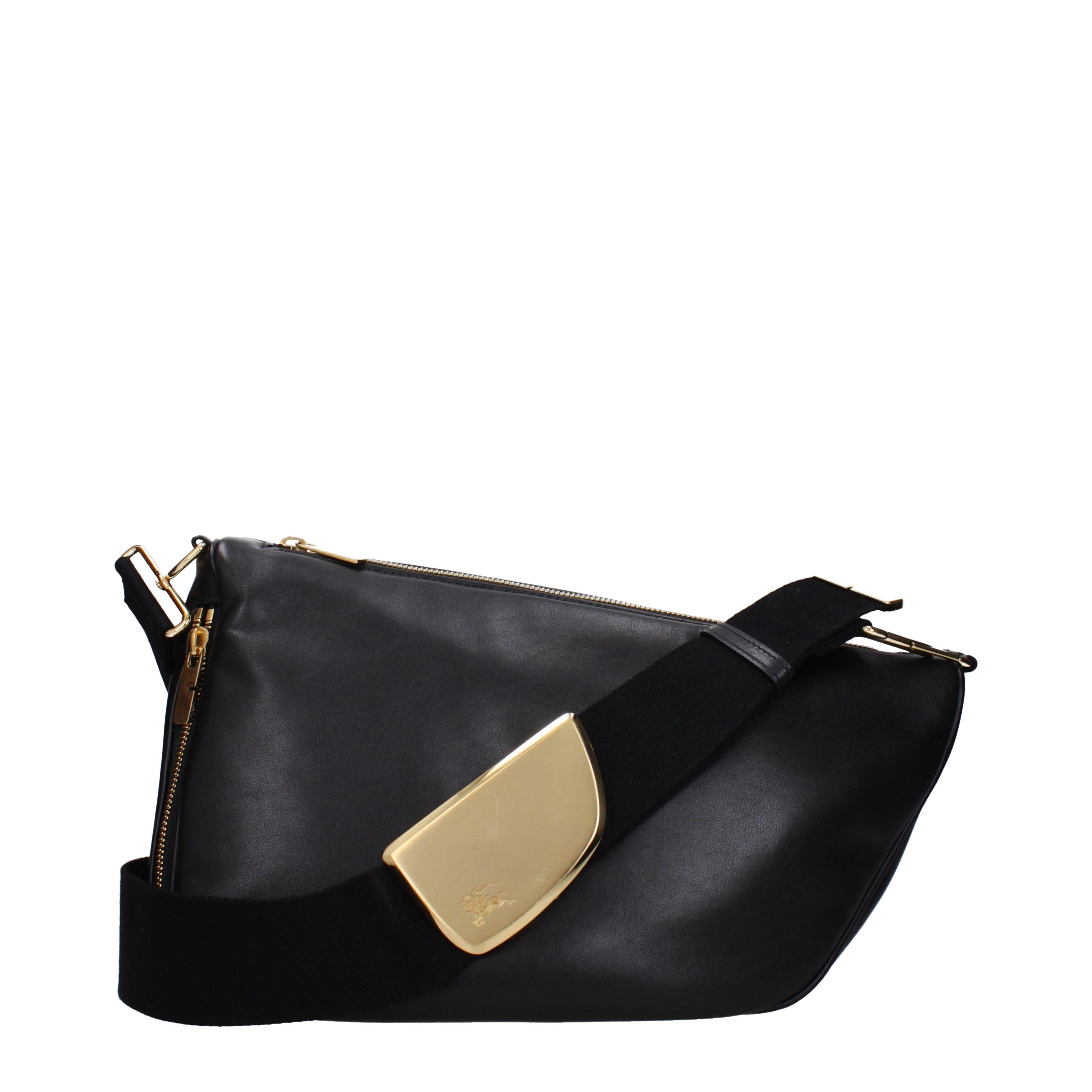 Burberry Crossbody Bag In Leather in Black, Women's