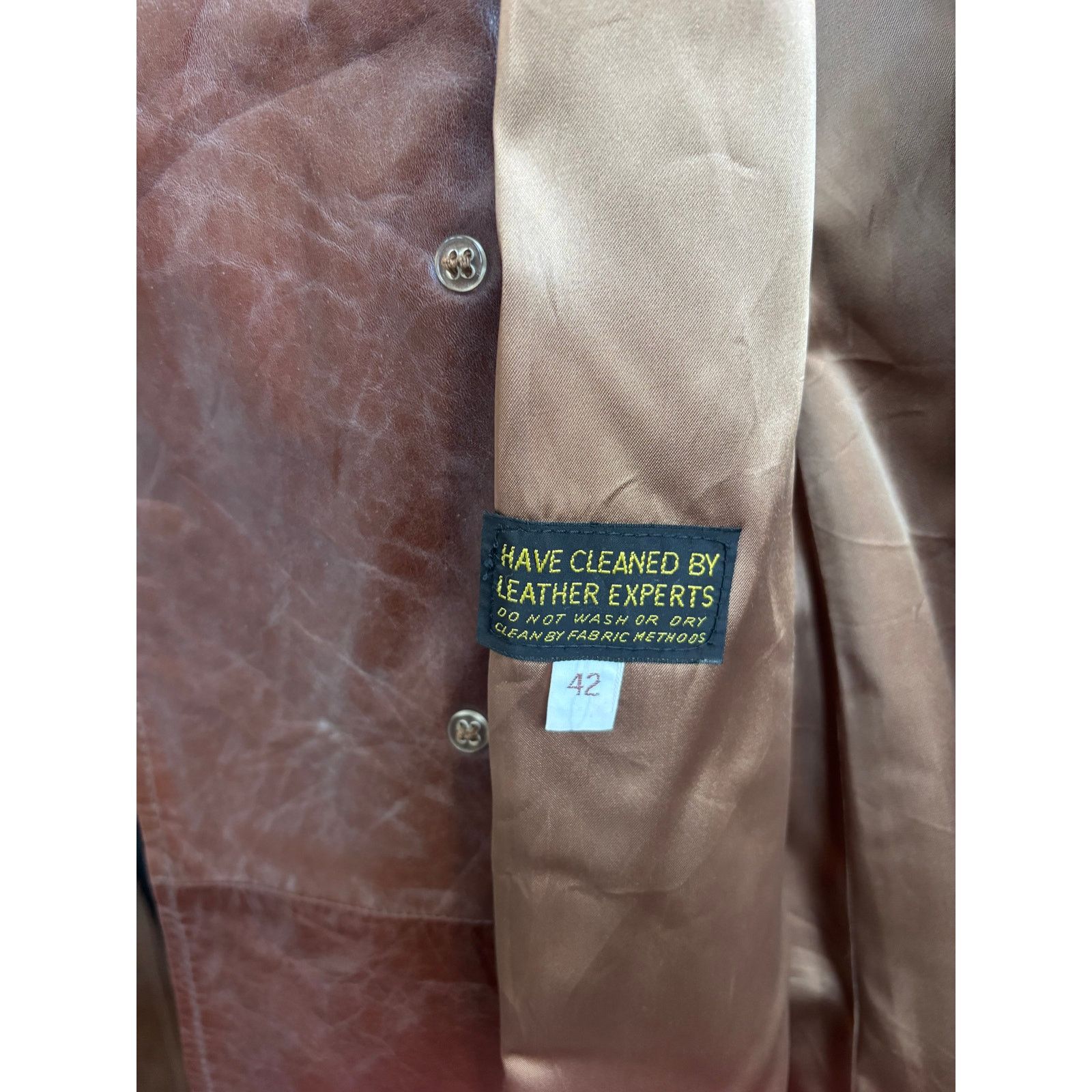 Other Cresco Brown Leather Trench Coat Size 42 Size US L / EU 52-54 / 3 - 5 Thumbnail
