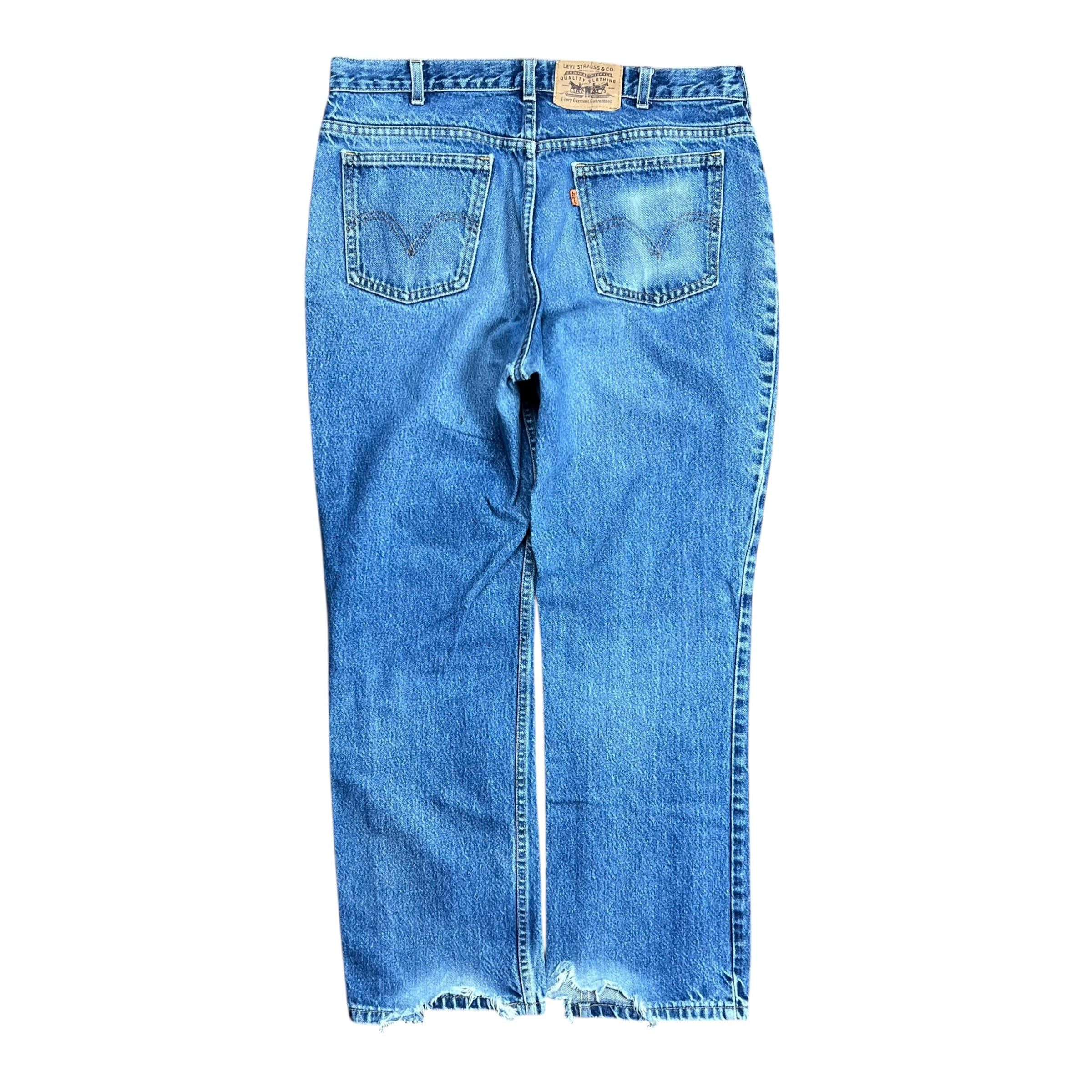 Levi's Vintage Clothing Levi's Faded Orange Tab Blue Jeans - 34" Size US 34 / EU 50 - 5 Thumbnail