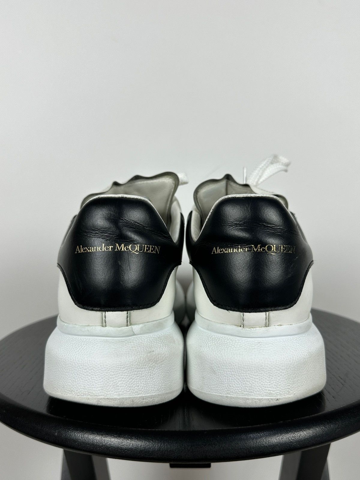 Alexander McQueen Alexander McQueen Oversized White Leather Sneakers Size US 9.5 / EU 42-43 - 9 Thumbnail