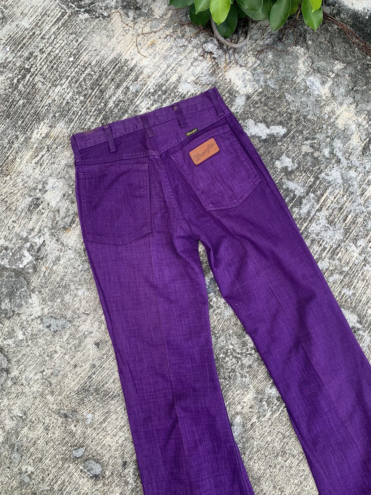 If Six Was Nine × Vintage × Wrangler Flare wrangler bootcut jeans western wear rare calour Size 28" / US 6 / IT 42 - 14 Thumbnail