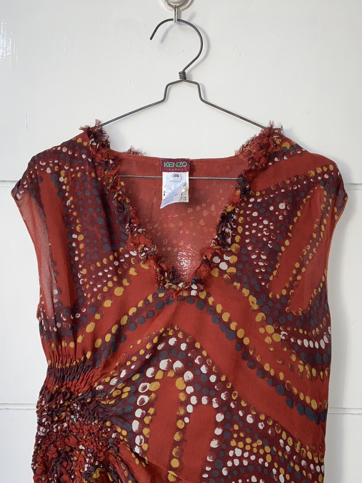 Kenzo KENZO PARIS Patterned Midi Dress Size XS / US 0-2 / IT 36-38 - 8 Thumbnail