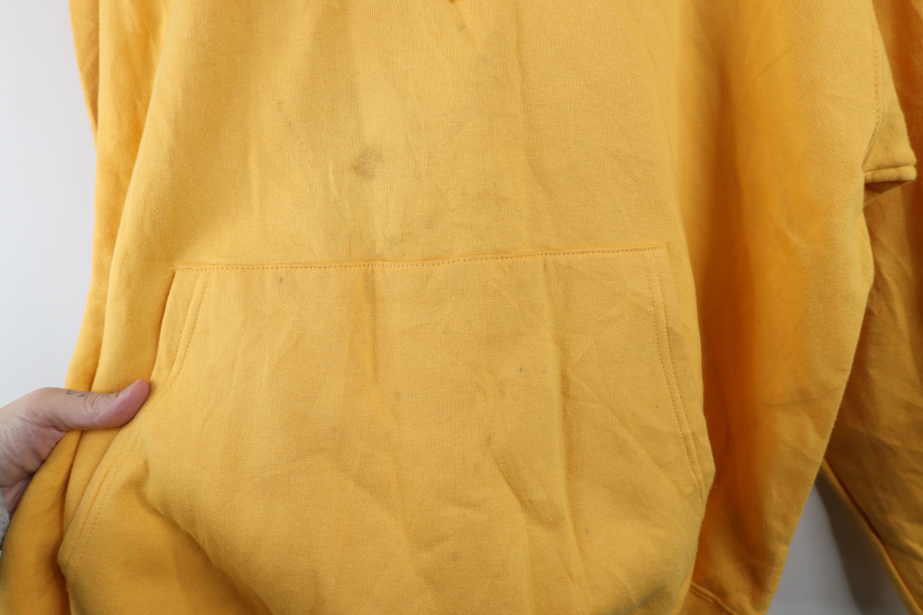 Champion Vintage 90s Champion Overdye Hoodie Sweatshirt Yellow Size US L / EU 52-54 / 3 - 8 Thumbnail