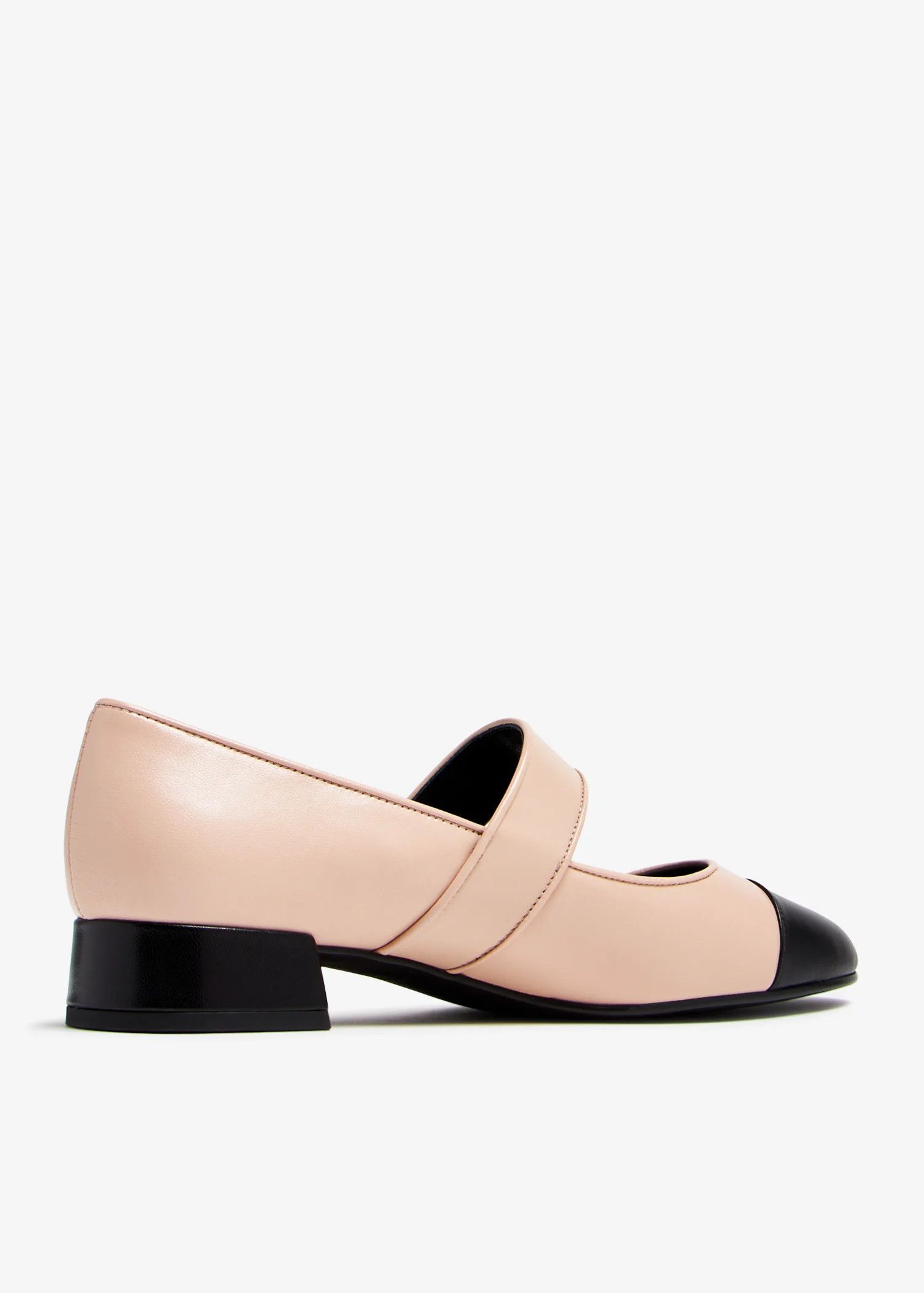 Tory Burch o1s22i1n1024 Cap Toe Mary Jane Pumps in Pink Black Size US 10 / IT 40 - 4 Thumbnail