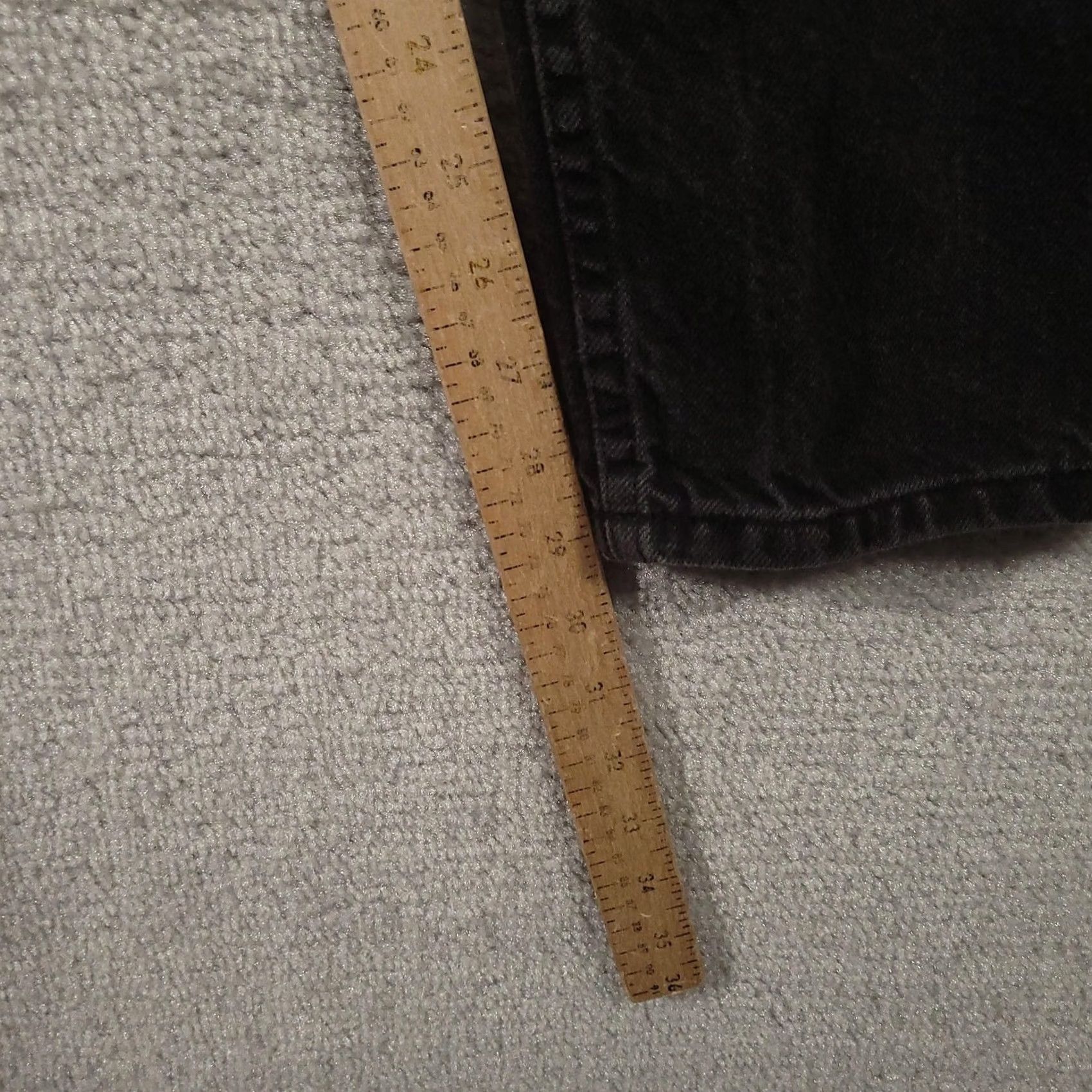 Vintage VINTAGE L.A. Blues Jeans Womens 12 Black High Rise Tapered Leg 100% Cotton Denim Size 34" / US 12 / IT 48 - 5 Thumbnail