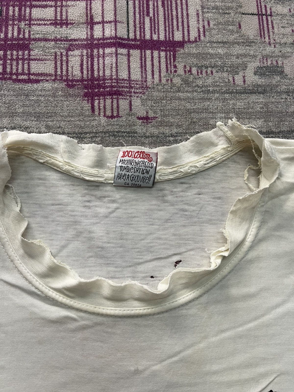 Stussy VINTAGE DISTRESSED STUSSY SHADOWMAN TEE VERY RARE Size US L / EU 52-54 / 3 - 5 Thumbnail