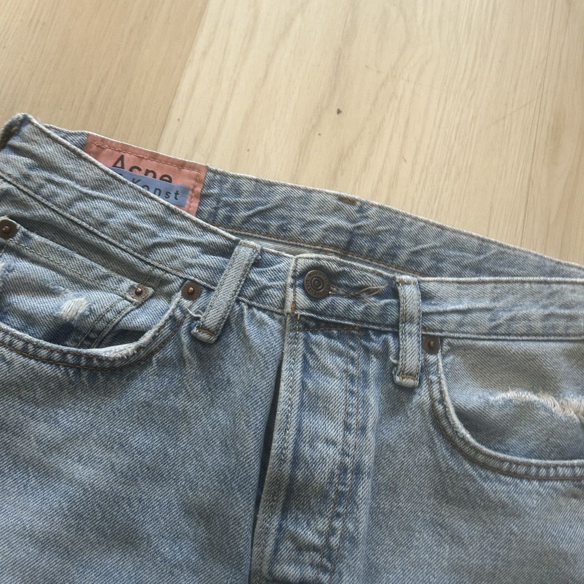 Acne Studios 1997 Light Blue Trash FW18 Size US 28 / EU 44 - 1 Thumbnail