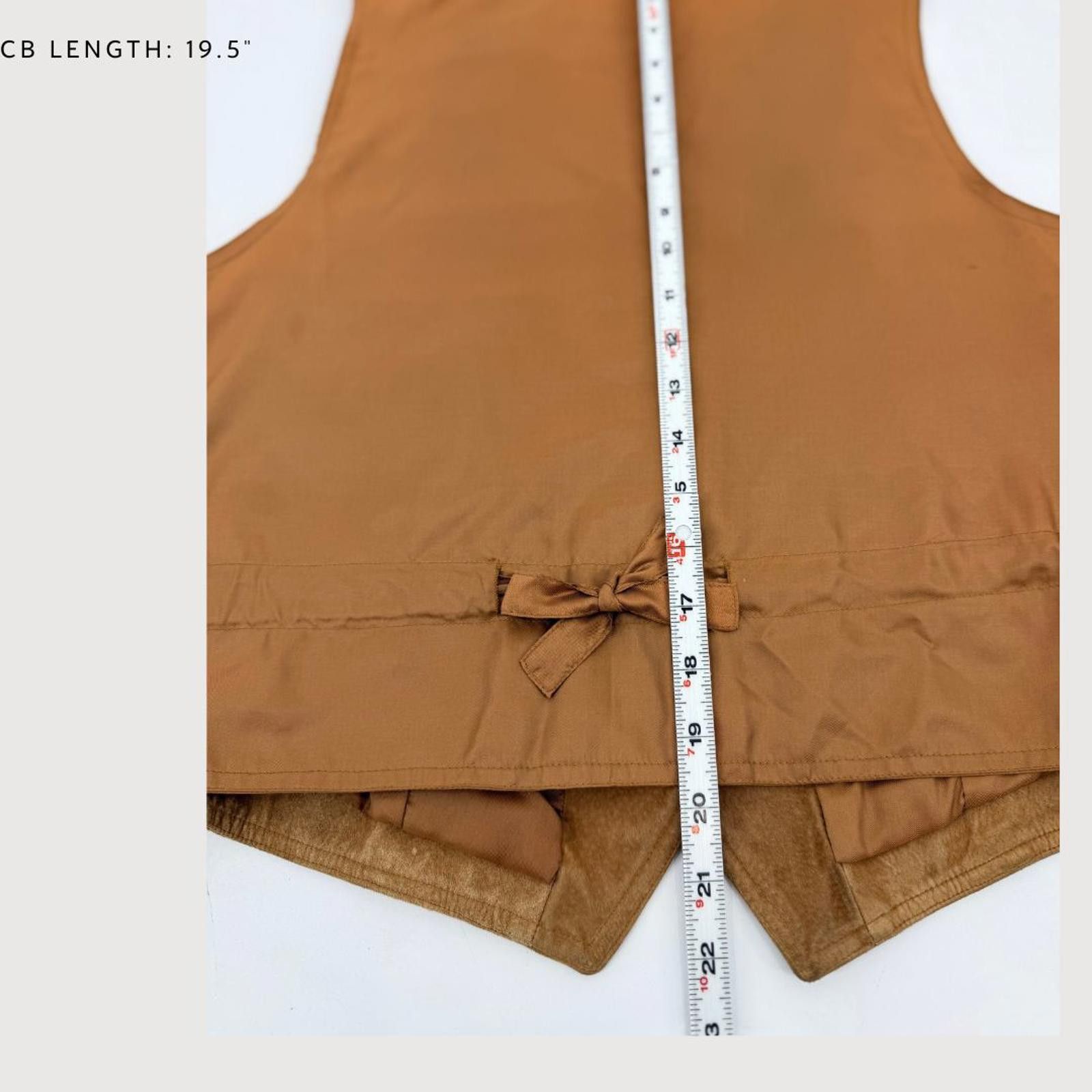 Other Vintage Camel Suede Leather Vest Tie Back M- festival vibes Size M / US 6-8 / IT 42-44 - 8 Thumbnail
