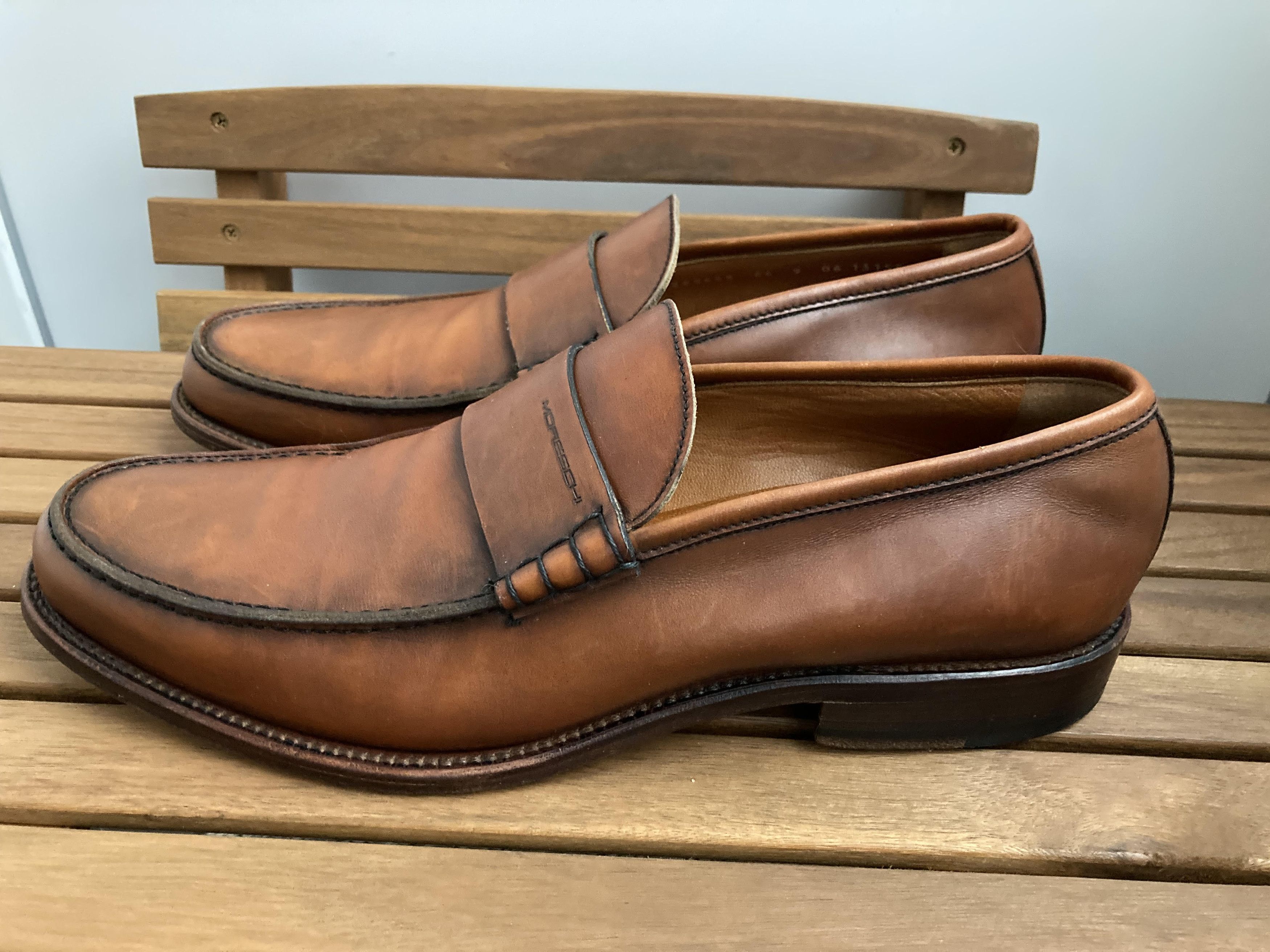 Moreschi Vintage Moreschi Loafer - Cognac Brown Made In Italy Size US 10 / EU 43 - 2 Thumbnail