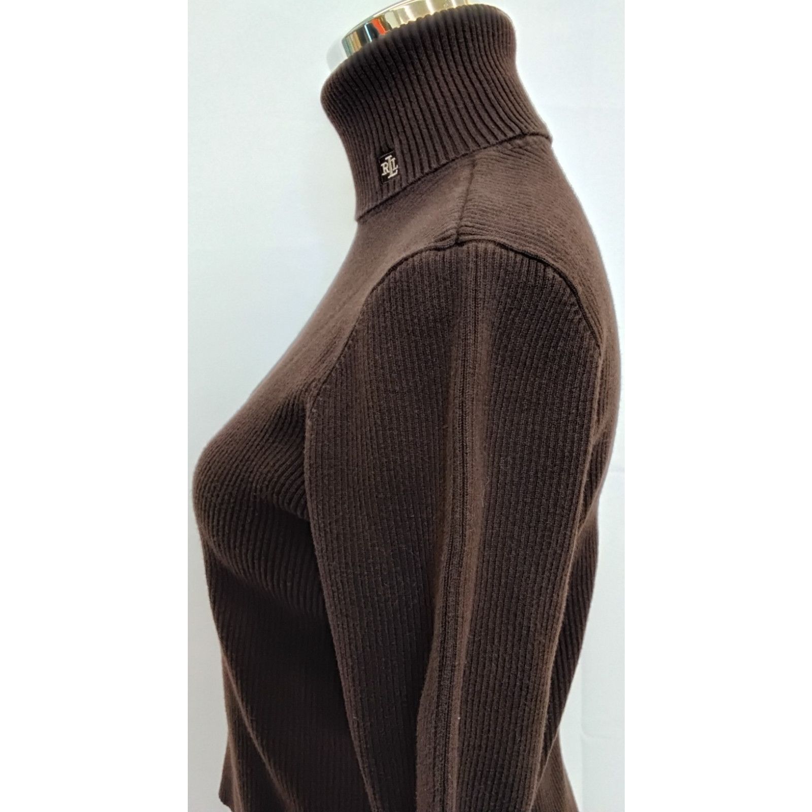 Lauren Ralph Lauren Lauren Ralph Lauren Turtle Neck Women's M Brown VTG Size M / US 6-8 / IT 42-44 - 7 Thumbnail