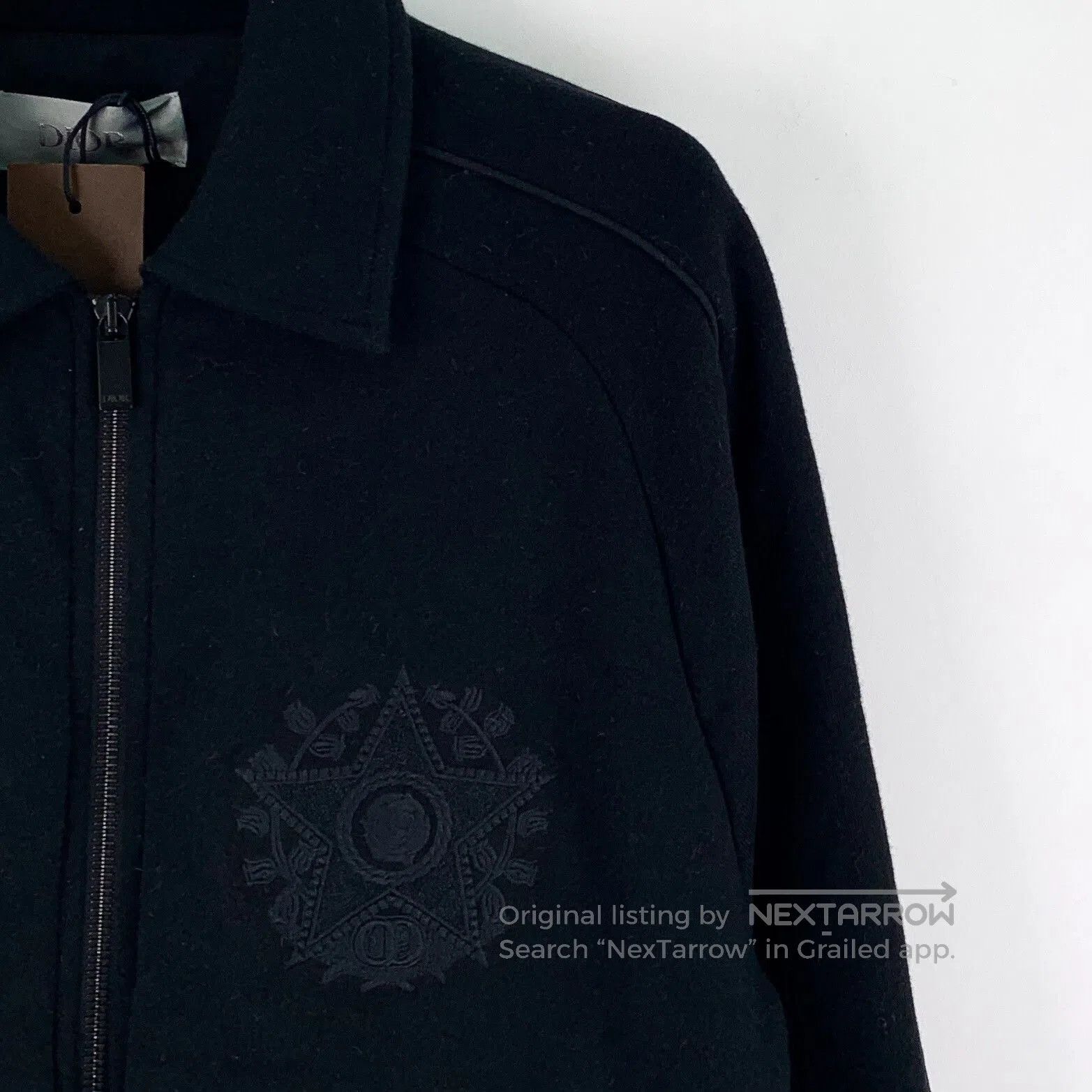 Dior Dior Black Logo Embroidered Cotton Zip Jacket. Size US XS / EU 42 / 0 - 3 Thumbnail