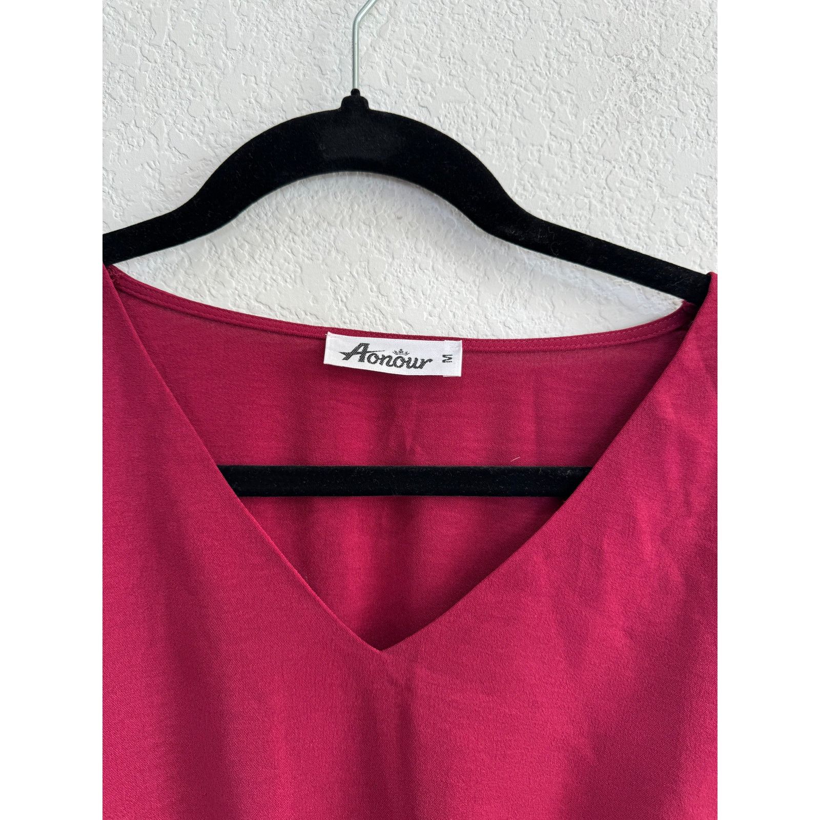 Other NWOT Women's Red V-Neck Ruffle Boho Cottagecore Dress M Size M / US 6-8 / IT 42-44 - 6 Thumbnail