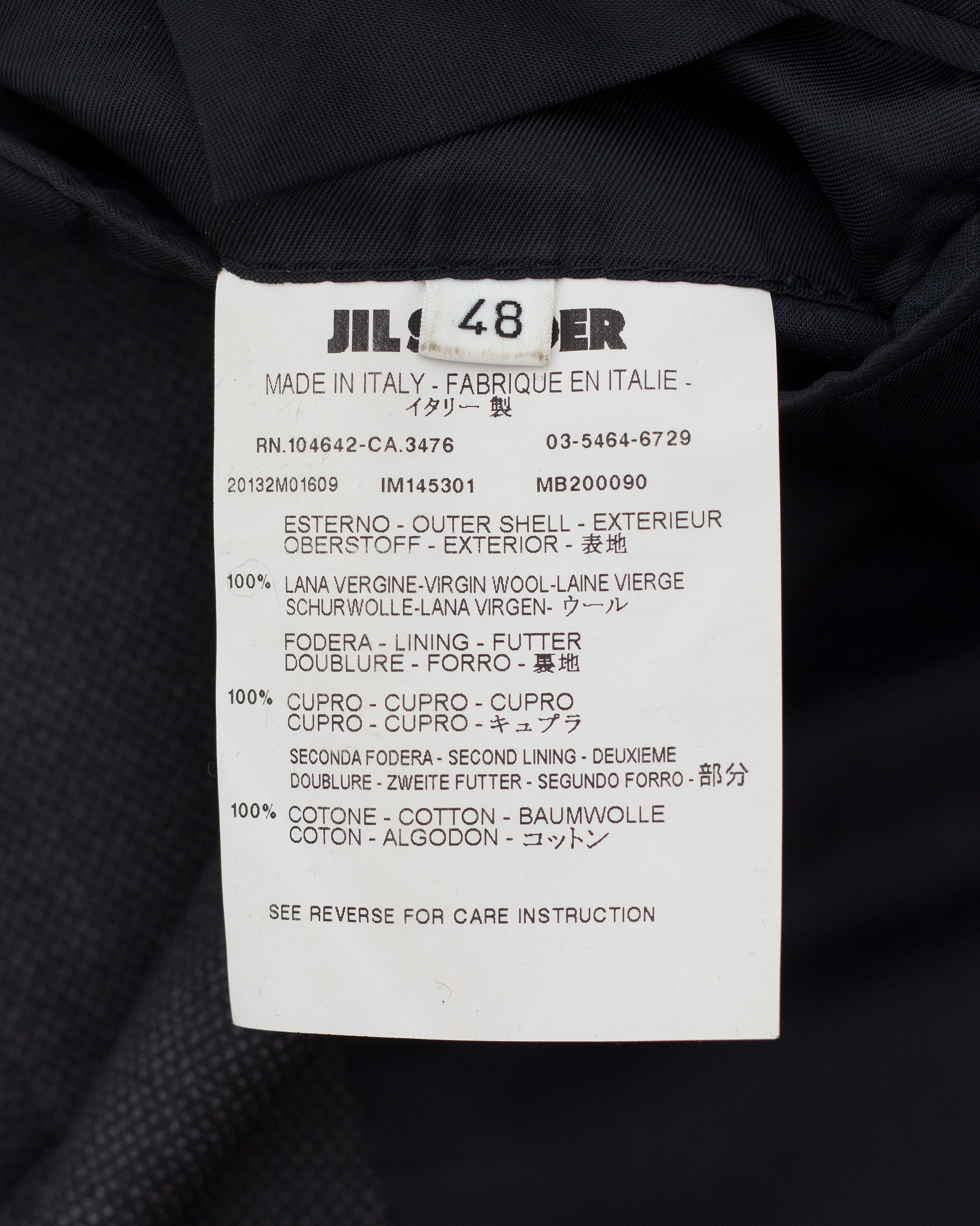 Jil Sander Tailor Made Gray Wool Blazer Post Raf Simons Era Size US M / EU 48-50 / 2 - 9 Thumbnail