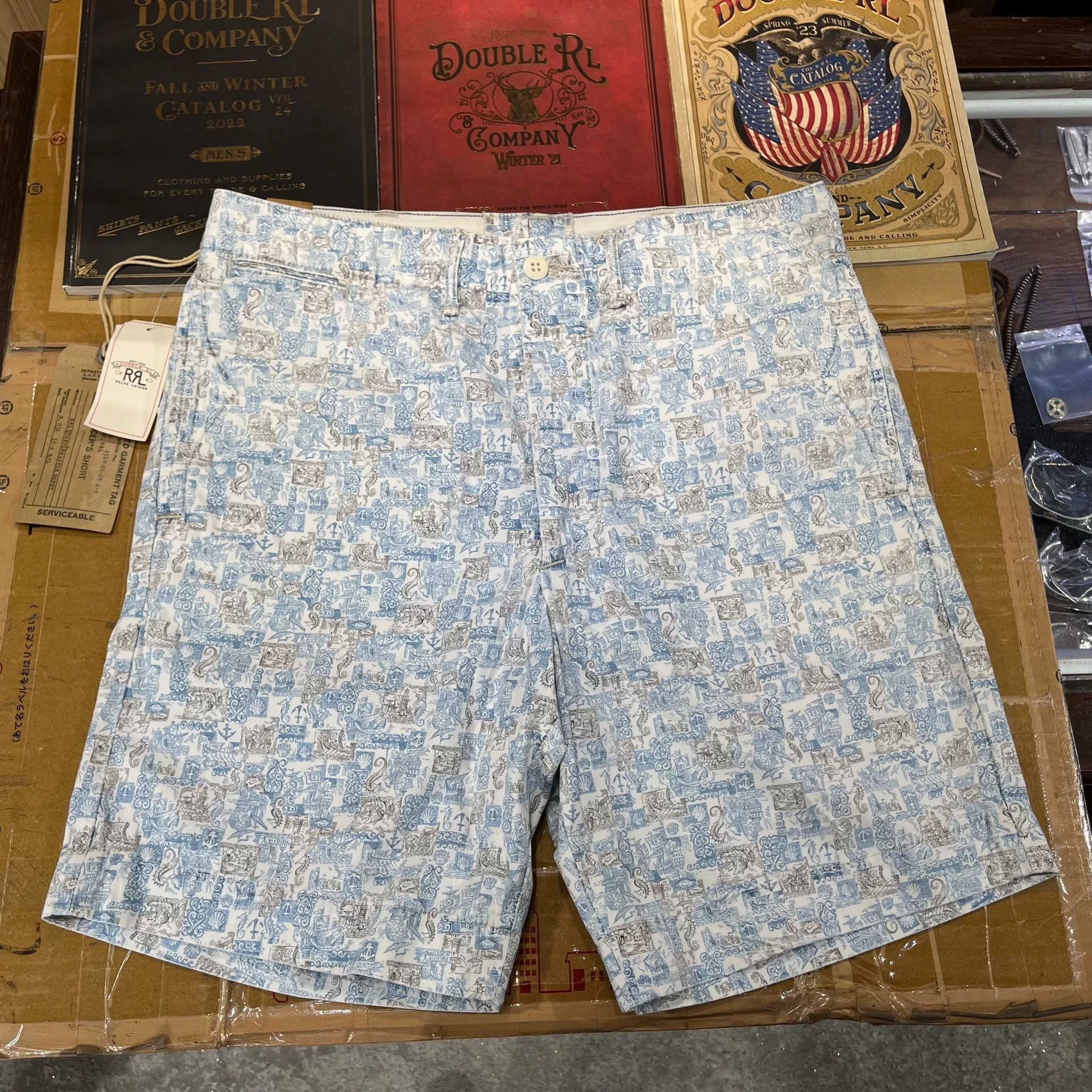 RRL Ralph Lauren RRL Printed Casual Shorts Size US 32 / EU 48 - 1 Thumbnail