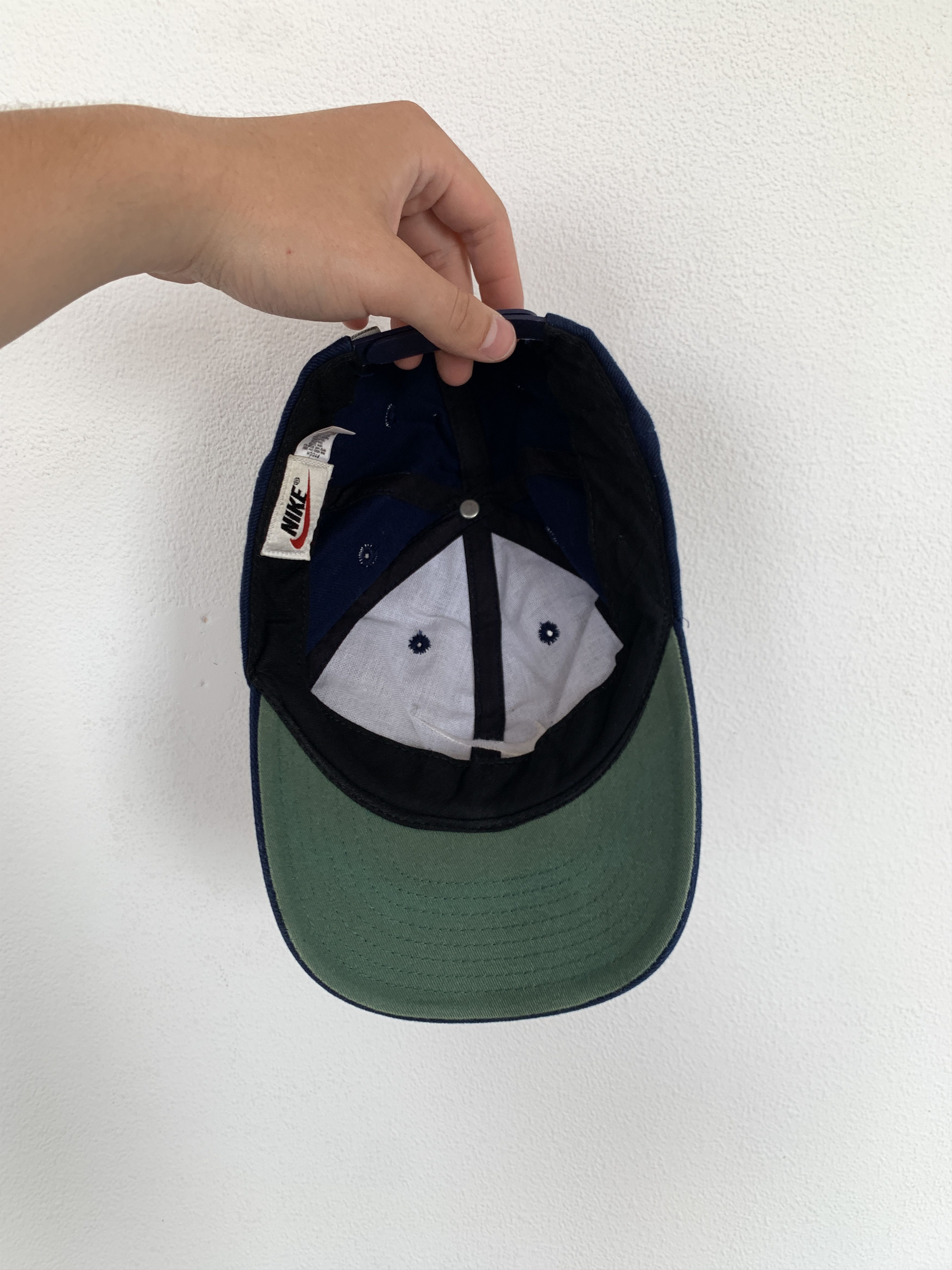 Nike Vintage Nike 90s Small Swoosh Blue Baseball Cap Hat OS Size ONE SIZE - 4 Thumbnail
