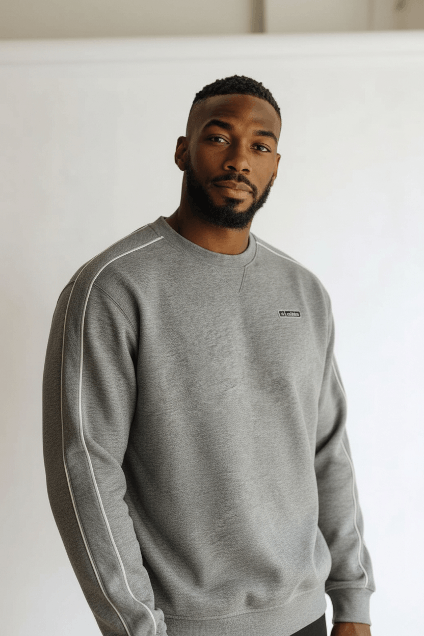 Adidas Vintage 2000's ADIDAS Sportswear Plain Jumper Sweatshirt Size US M / EU 48-50 / 2 - 2 Thumbnail