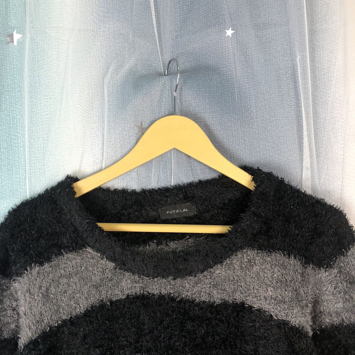 Homespun Knitwear × Japanese Brand × OVER THE STRiPES Over The Stripes Shaggy Striped Mohair Sweater #883 Size M / US 6-8 / IT 42-44 - 4 Thumbnail