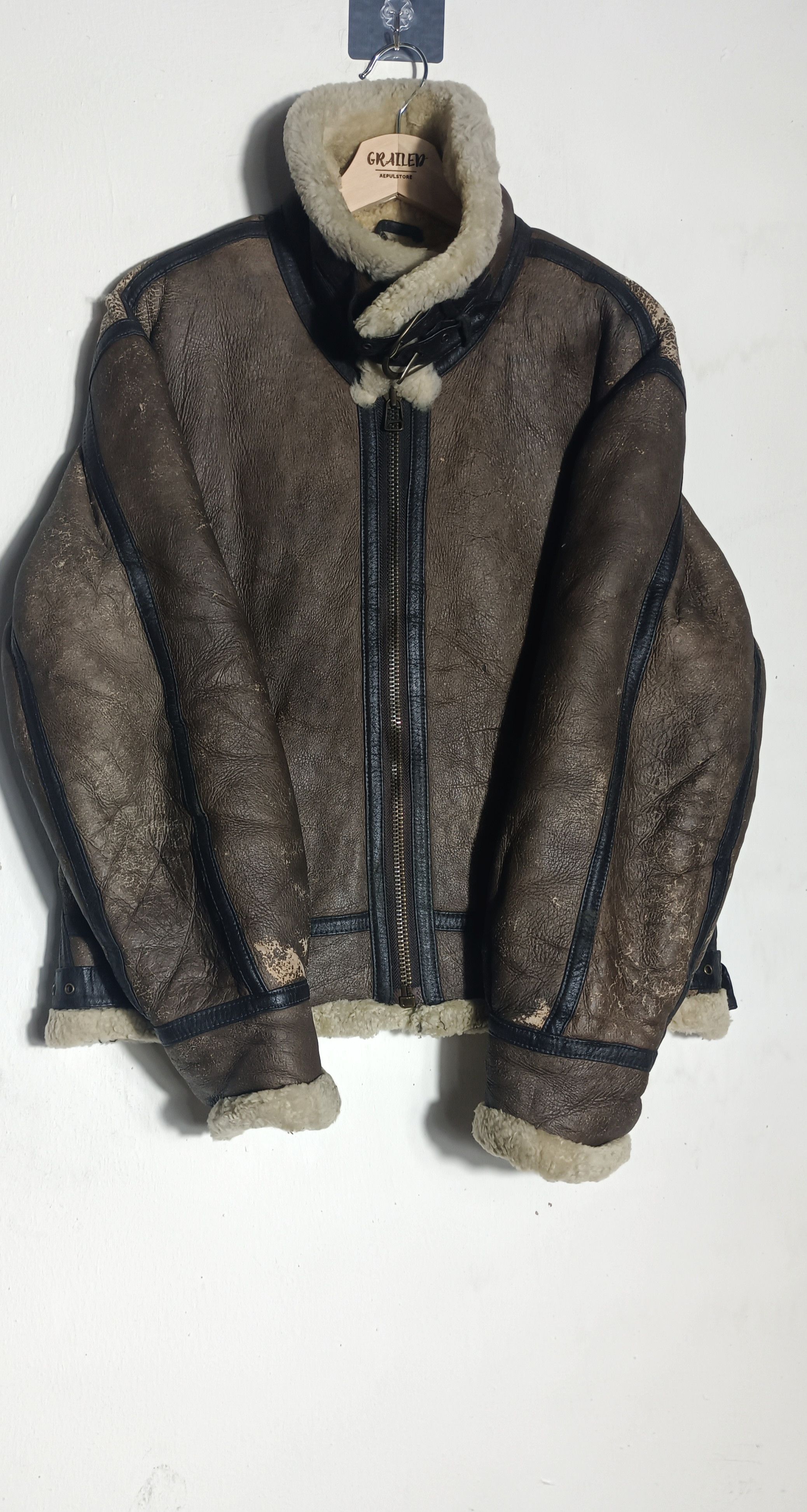 Man Made In Australia 🔥🔥B 3 AMERICAN MILITARY WEAR SHEEP SKIN Size US L / EU 52-54 / 3 - 2 Thumbnail