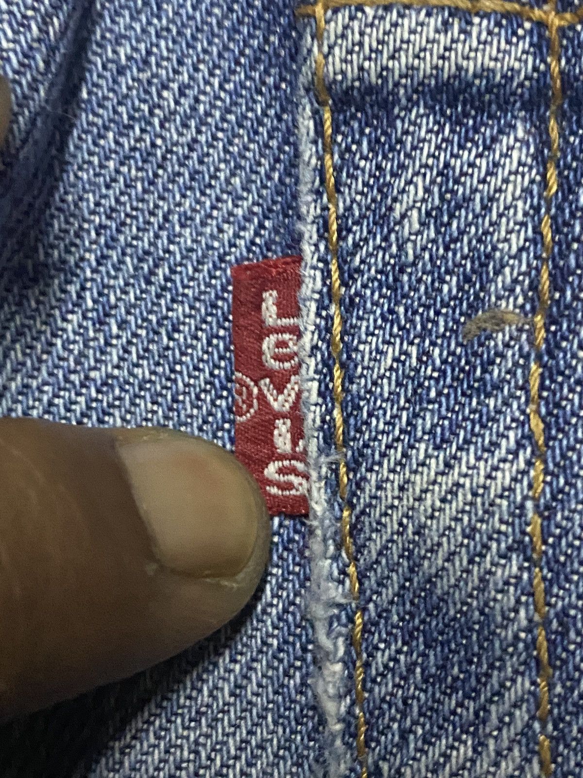Levi's Vintage Levis 508 90s Blue Wash Distressed Loose Jeans Size US 30 / EU 46 - 13 Thumbnail