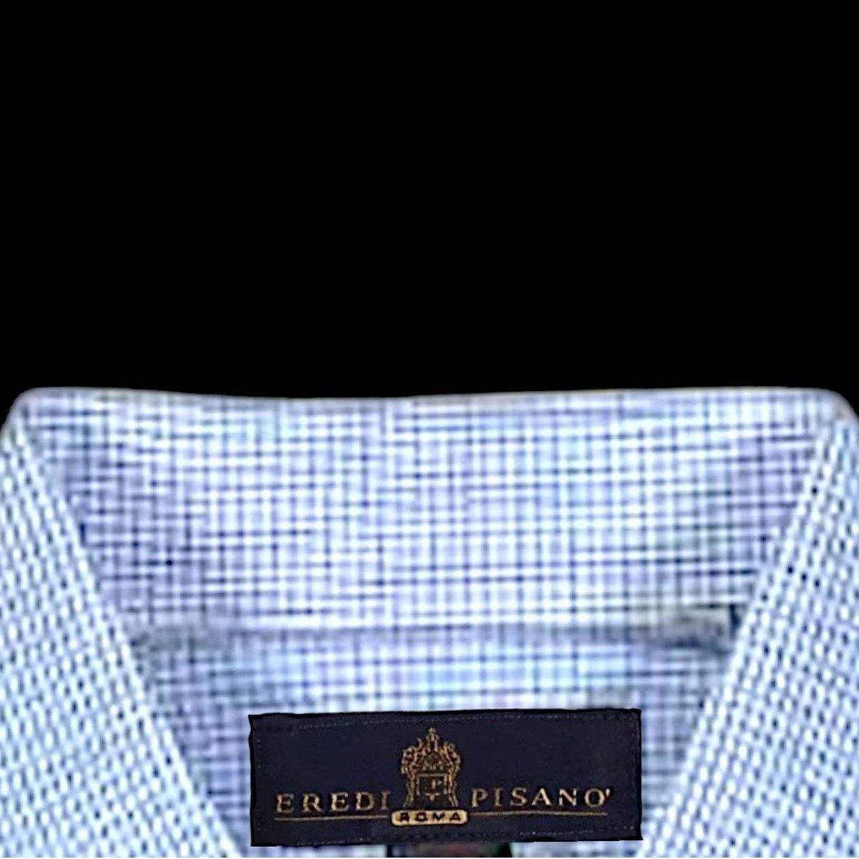 Eredipisano Eredi Pisano Blue/White Dress Shirt | Size 18 Size US L / EU 52-54 / 3 - 4 Thumbnail