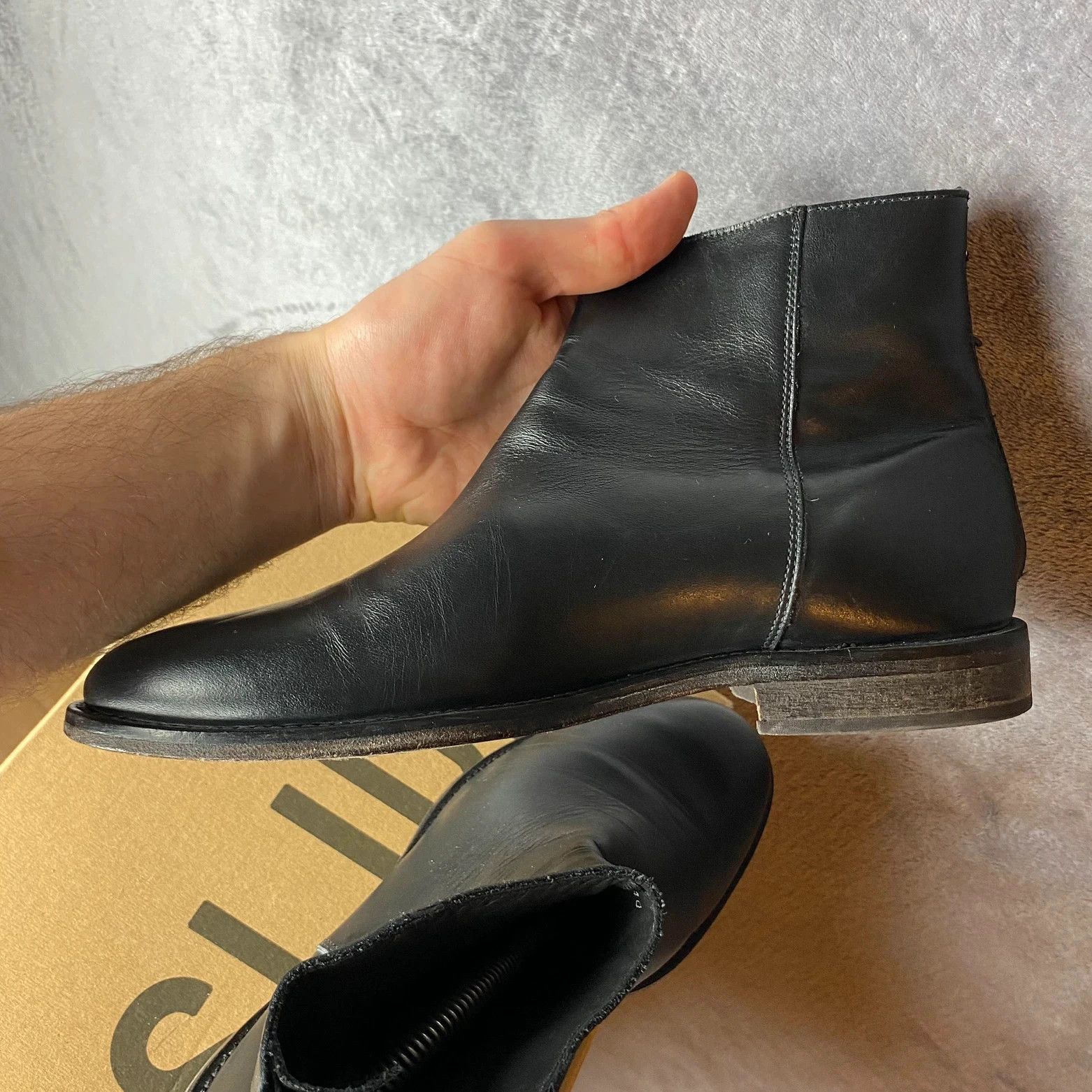 Designer × MoMA Moma black leather zip boots Made in italy Size US 7 / EU 40 - 9 Thumbnail
