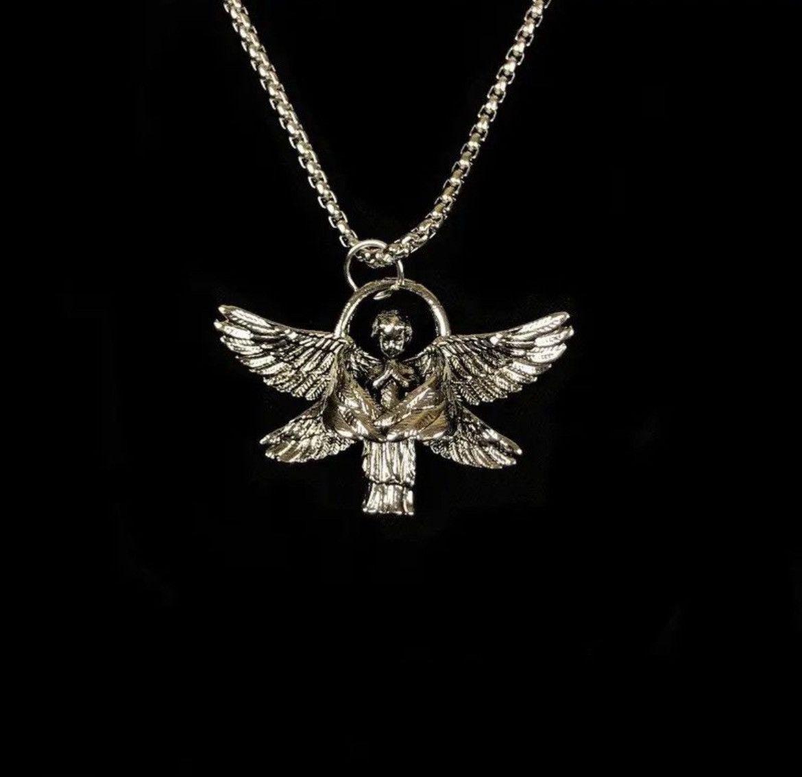 Jewelry Angel Necklace Punk Chain Size ONE SIZE - 1 Thumbnail