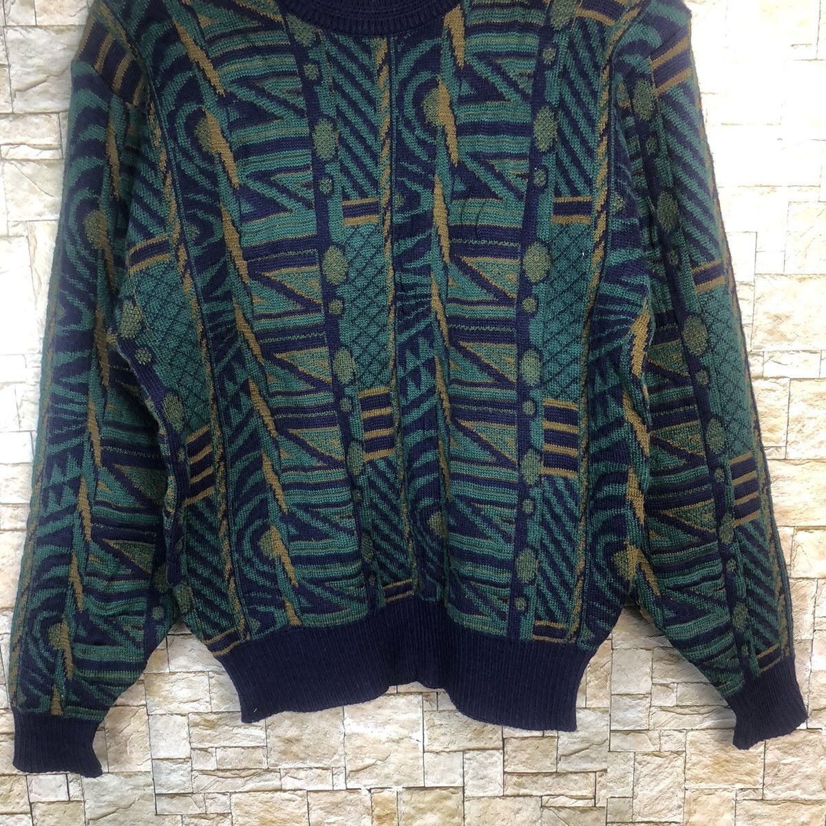 Vintage DL Courmayeur Navajo Japan Motive Knit Sweater #A26 Size M / US 6-8 / IT 42-44 - 3 Thumbnail