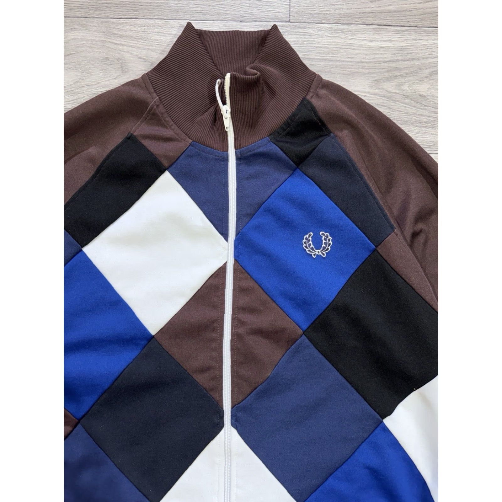 Fred Perry VINTAGE Fred Perry Full Zip Track Jacket M Brown Men Olympic 1990s Track Jacket Full Zip Mens Size US M / EU 48-50 / 2 - 6 Thumbnail