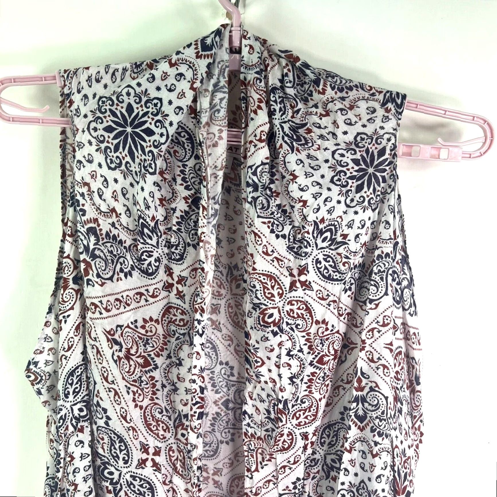 Ariat Ariat Texas Heat Floral Kimono Vest Womens One Size Multicolor Fringe Lightweight Casual Aztec Size ONE SIZE - 2 Thumbnail