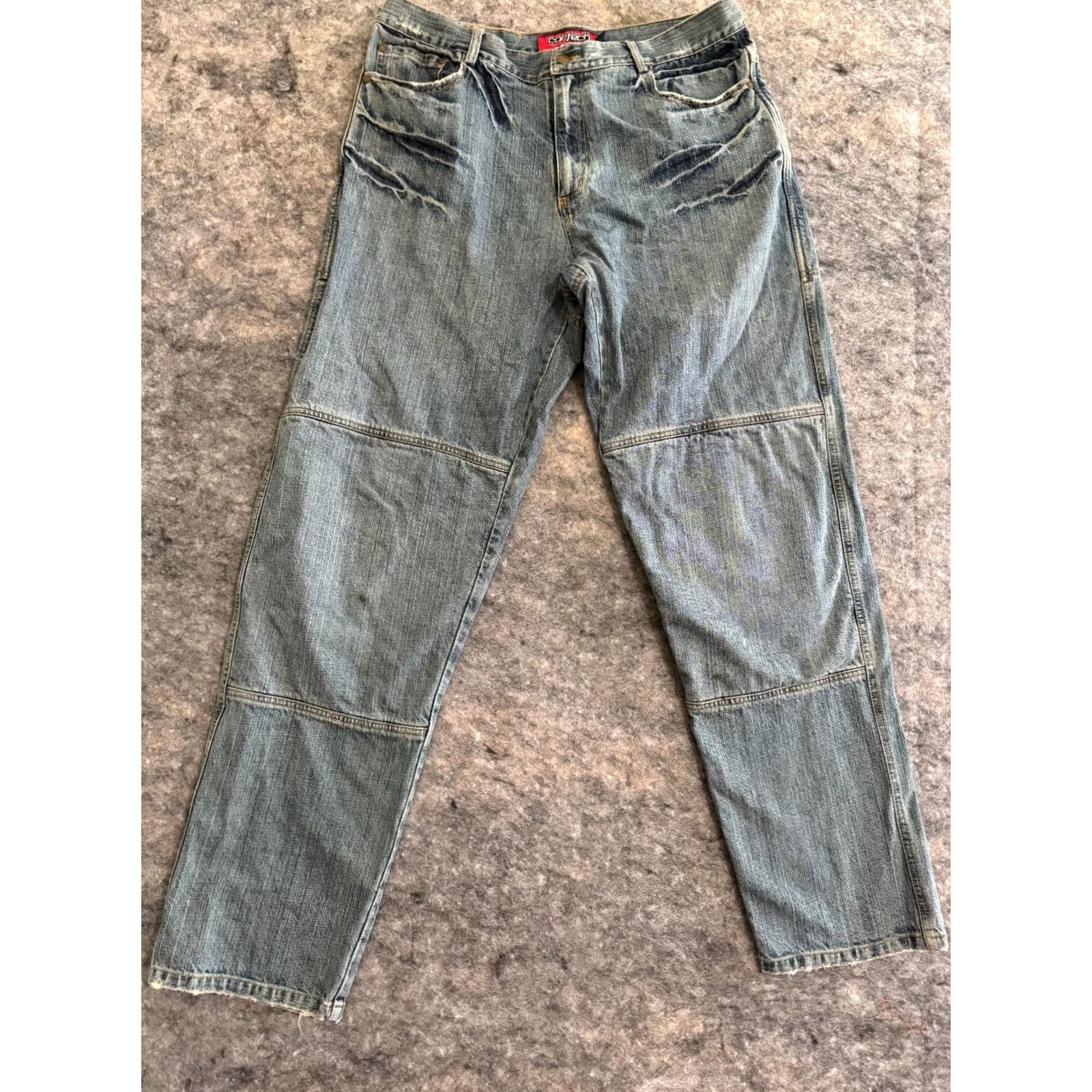 Vintage Cortech Tour Master MOD Mens Blue Riding Jeans Leather Lined Mid Rise Denim Size US 38 / EU 54 - 2 Thumbnail
