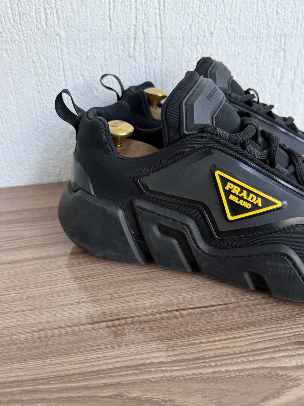 Prada 😤🔥 techno stretch fabric sneakers Size US 10 / EU 43 - 20 Thumbnail