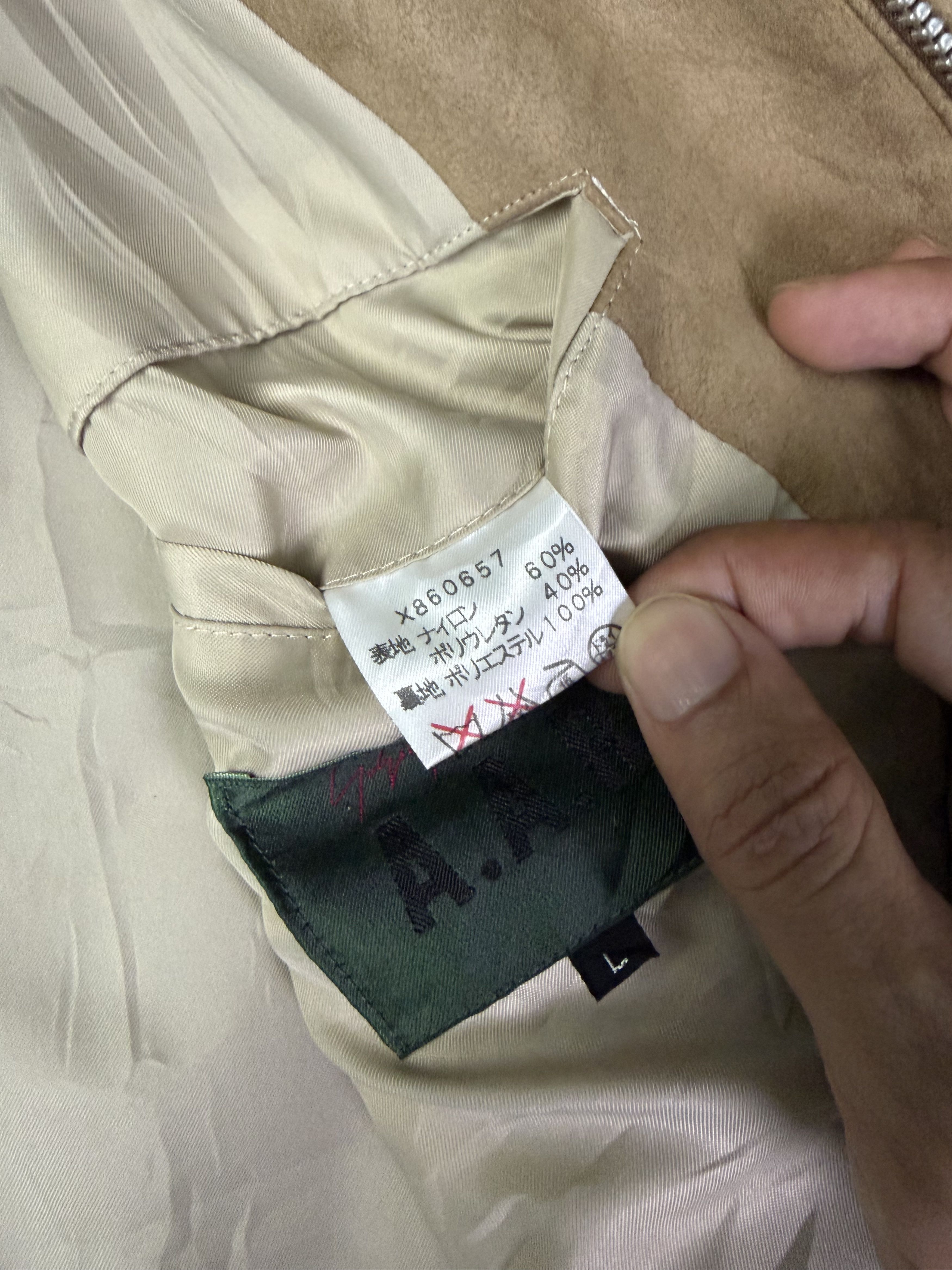 Yohji Yamamoto Yohji Yamamoto AAR Faux Suede Jacket Size US L / EU 52-54 / 3 - 11 Thumbnail