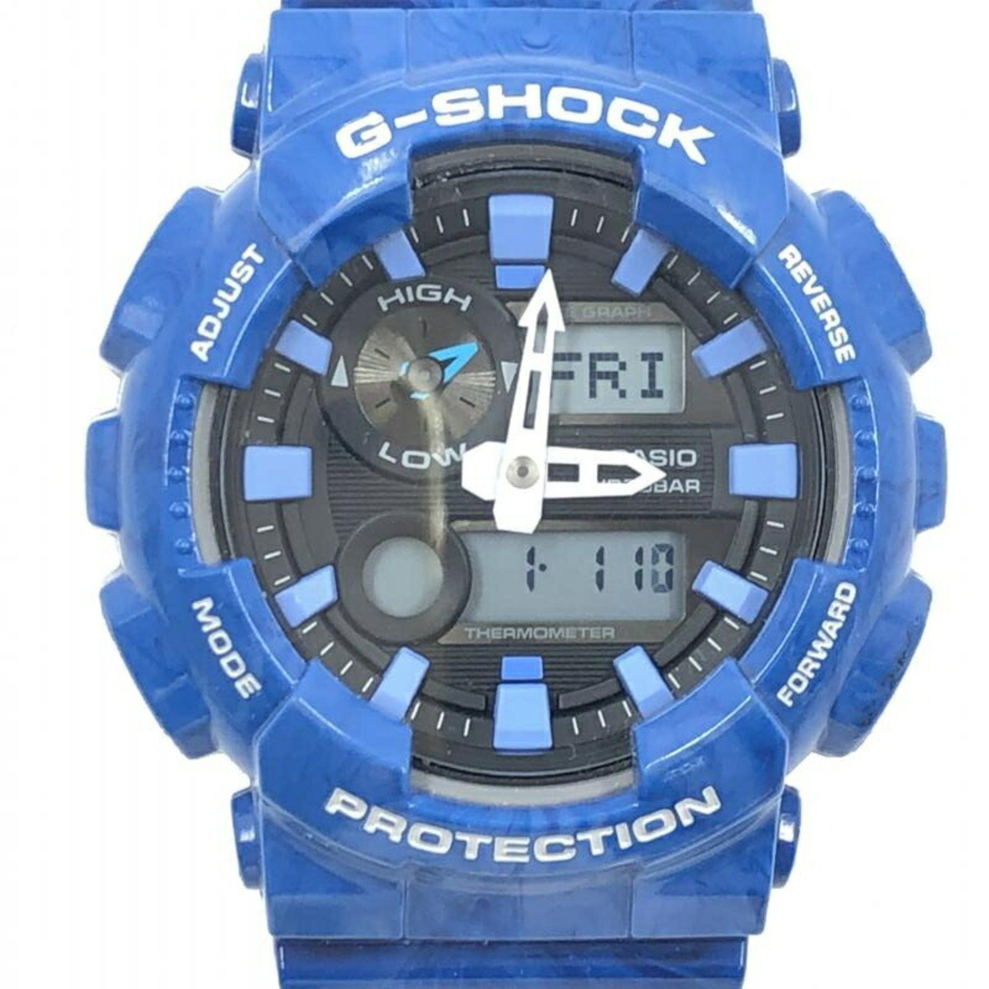 image of Casio G-Shock Watch Gax-100Ma G-Shock Quartz Blue, Women's