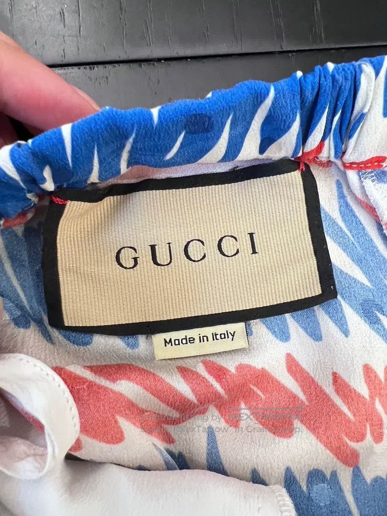 Gucci Gucci Graffiti letter mulberry silk trousers Size 30" / US 8 / IT 44 - 3 Thumbnail