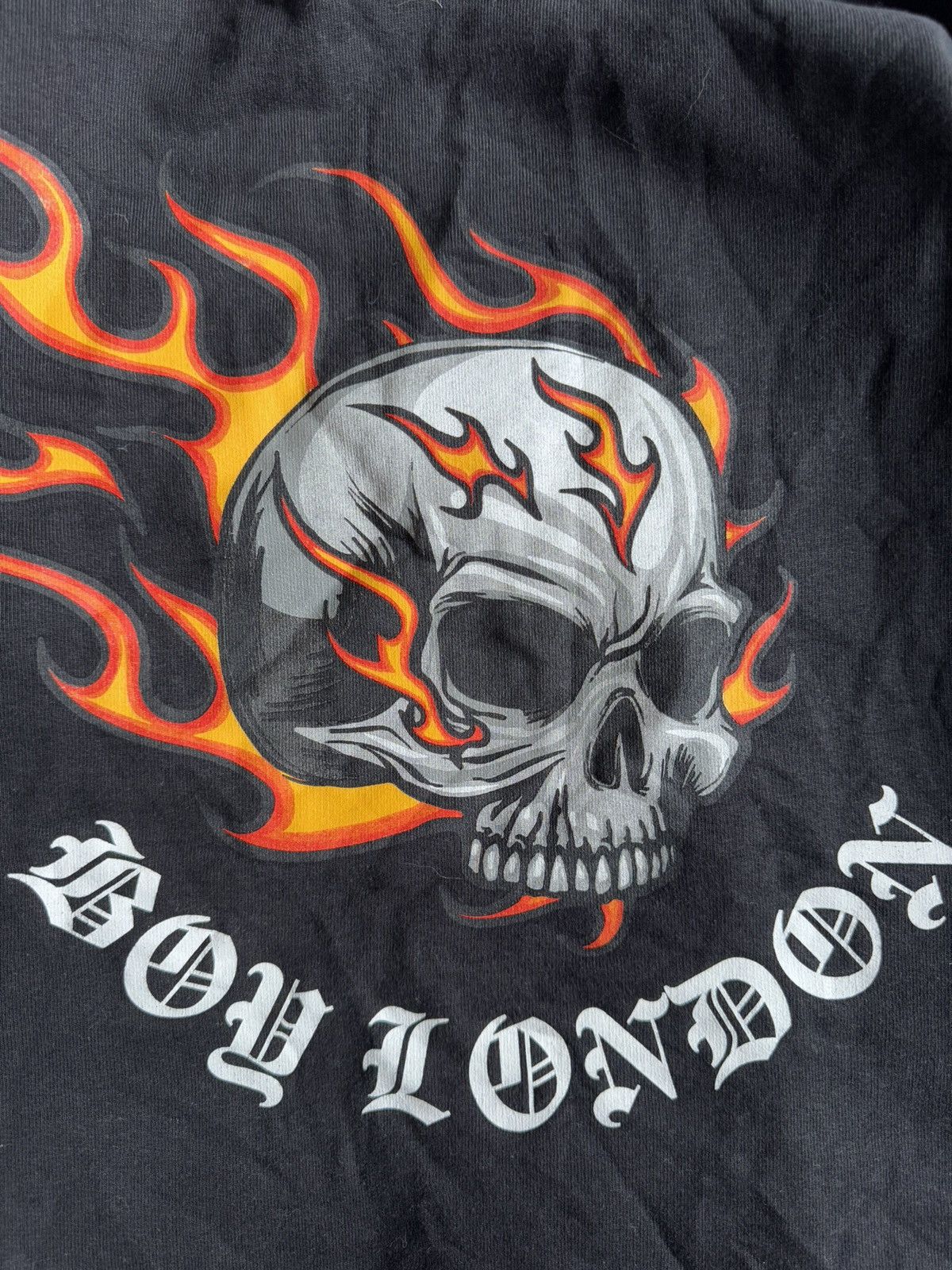 Boy London Boy London Rare Skull Goth Racing Zip Hoodie Size US XS / EU 42 / 0 - 7 Thumbnail