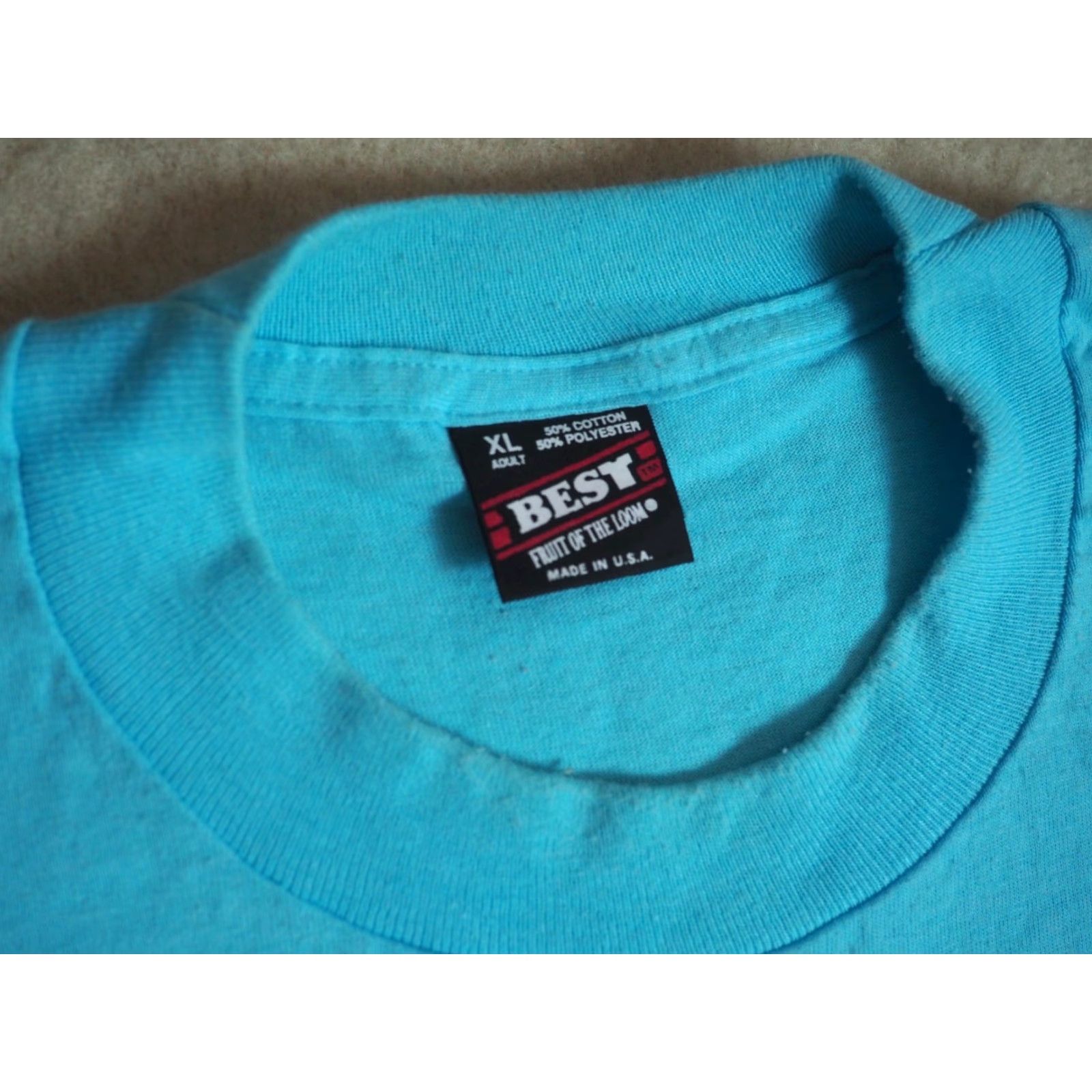 Fruit Of The Loom VINTAGE Fruit of the Loom Tee T-Shirt XL Blue 90s 80s Mt Rainier Railroad USA Made PNW Mens Size US XL / EU 56 / 4 - 4 Thumbnail