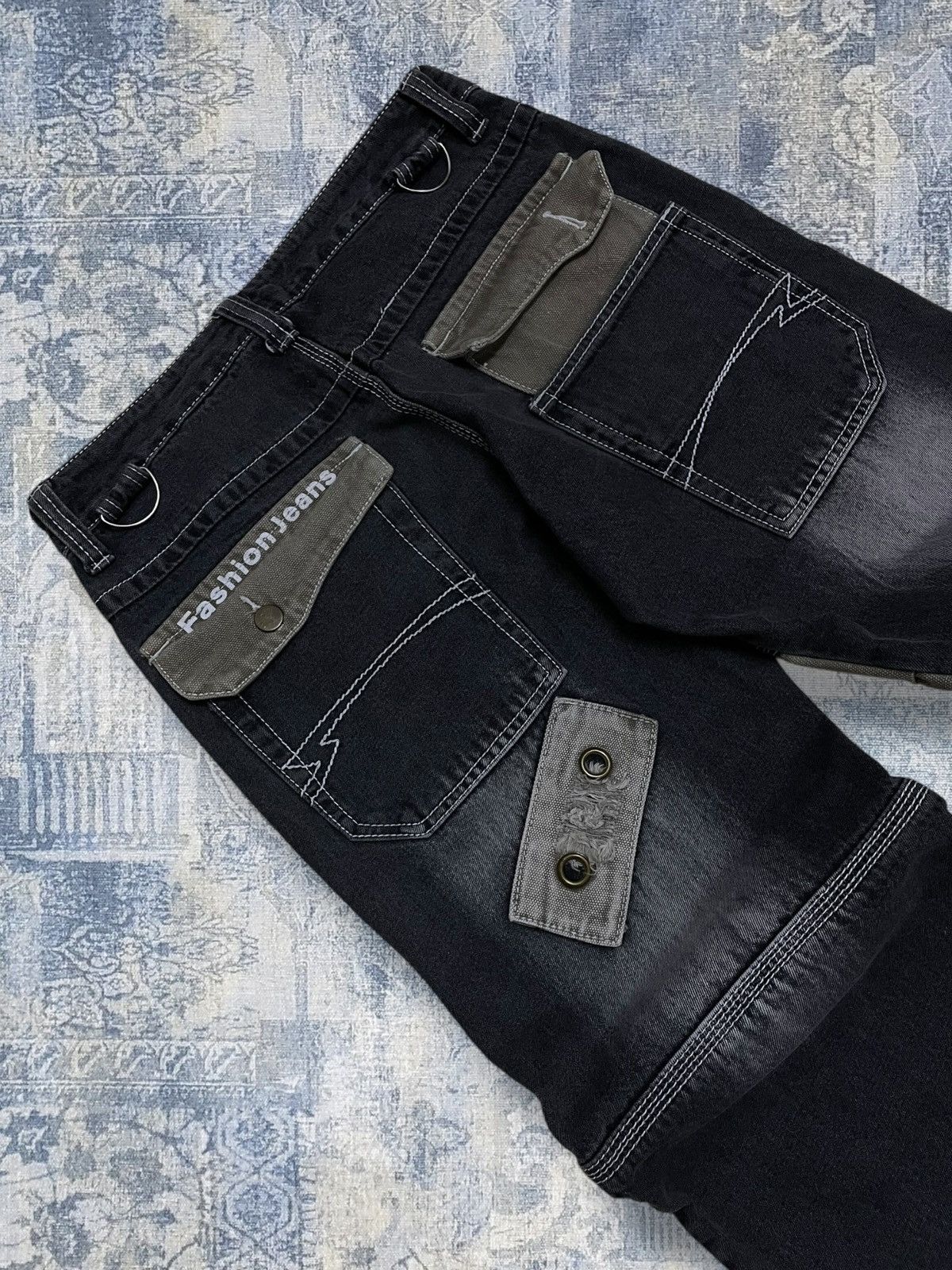 Beauty Beast Vintage 1990s Designer Japan Fashion Jeans Baggy Streetwear Size US 30 / EU 46 - 14 Thumbnail