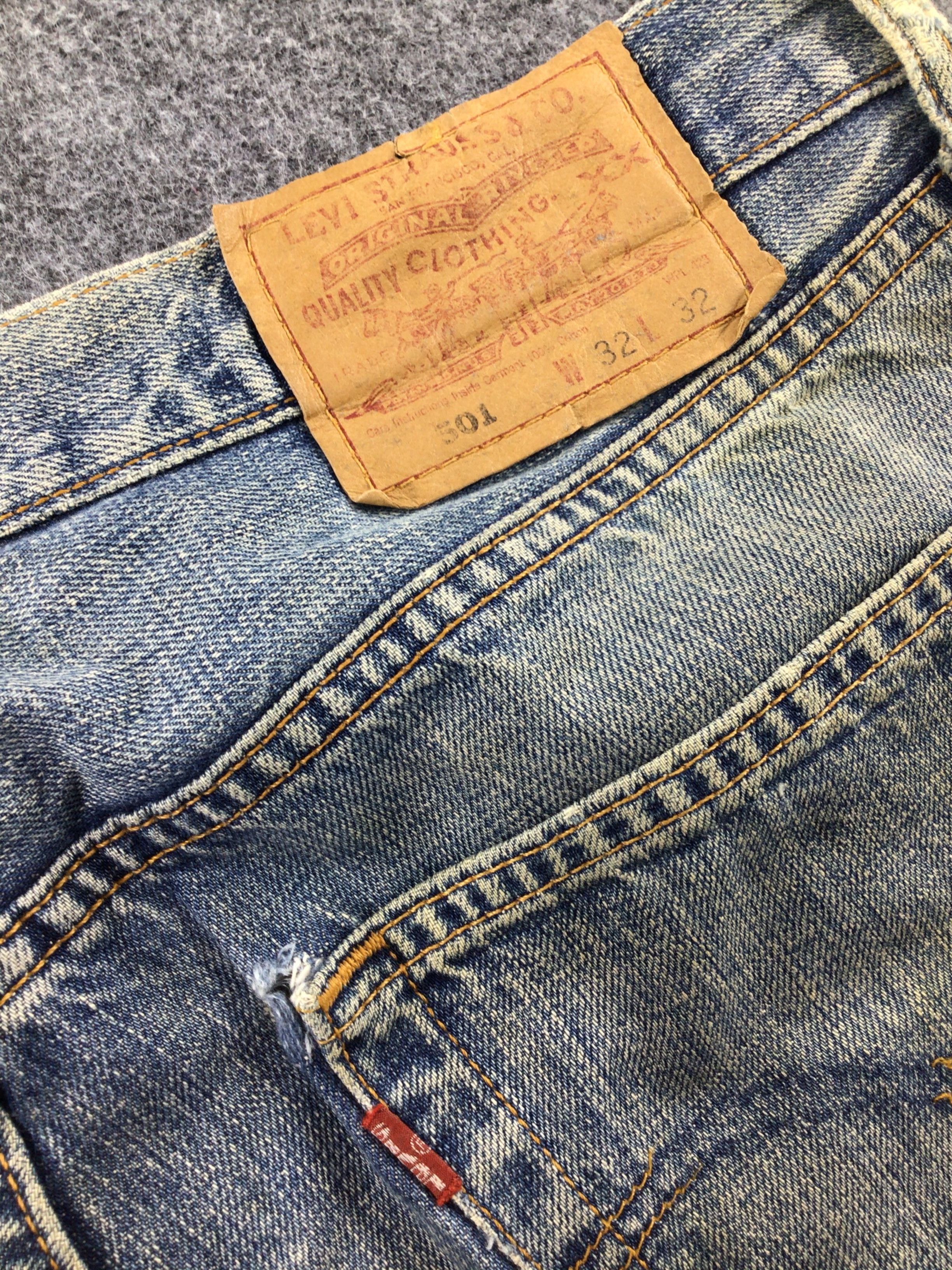 Levi's Vintage 90s Dirty Levis 501 Jeans-JM575 Size US 34 / EU 50 - 12 Thumbnail
