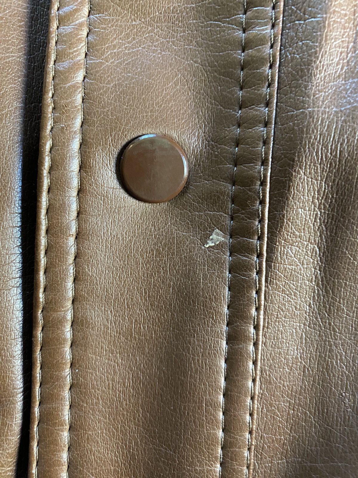 Sears Vintage 60’s Sears Brown Pleather Faux Fur Retro Jacket Size US L / EU 52-54 / 3 - 9 Thumbnail