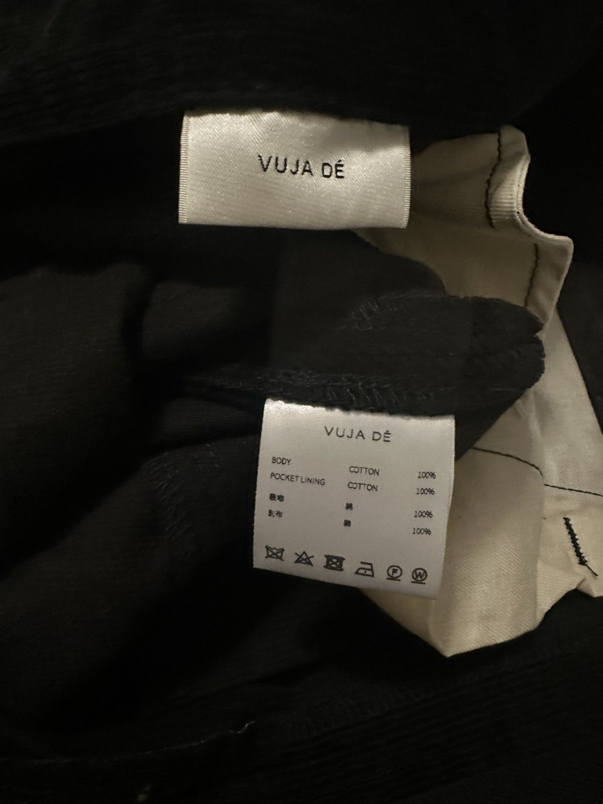 Vuja De Liam Misdirected Corduroy Jeans In Black Size US 31 - 9 Thumbnail